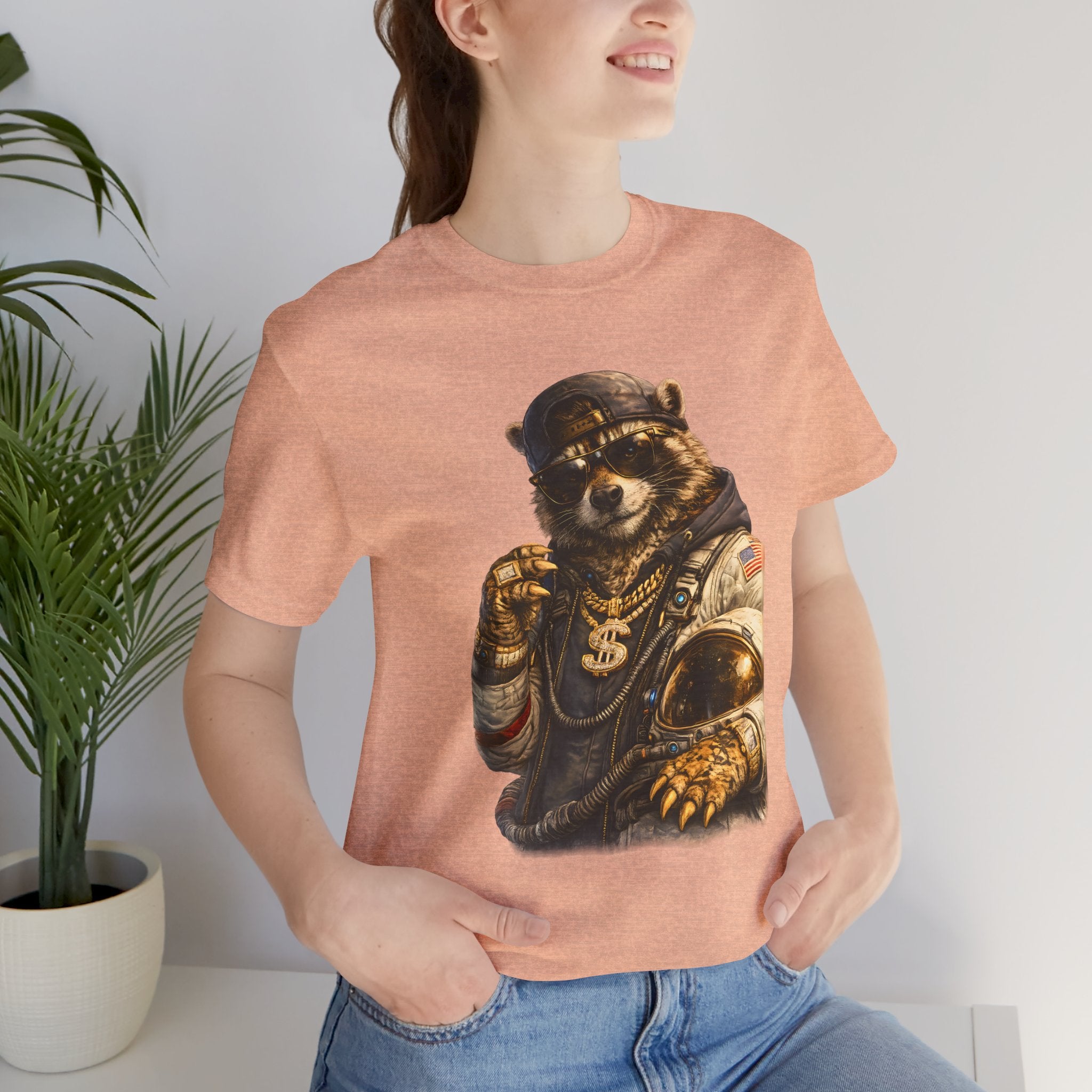 Raccoon Astronaut Graphic T-Shirt – Premium Streetwear Tee