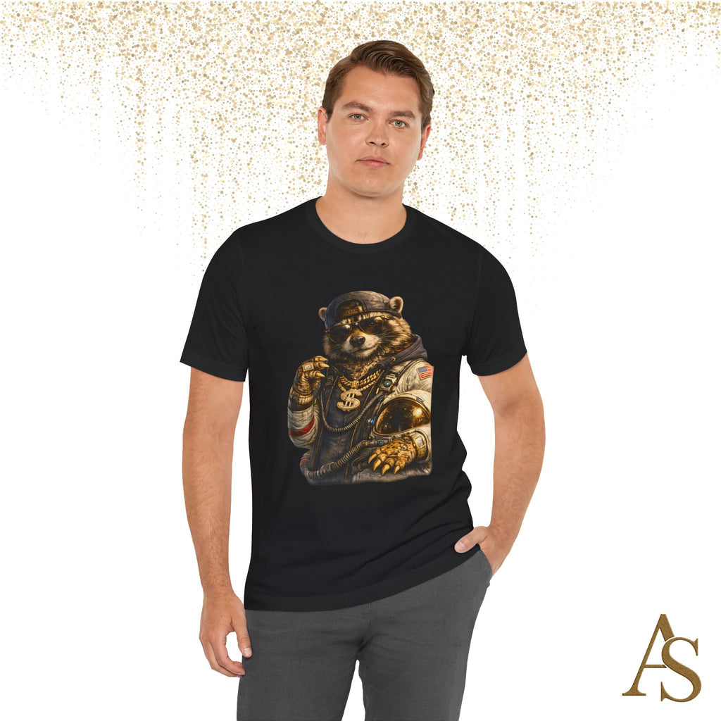 Raccoon Astronaut Graphic T-Shirt – Premium Streetwear Tee