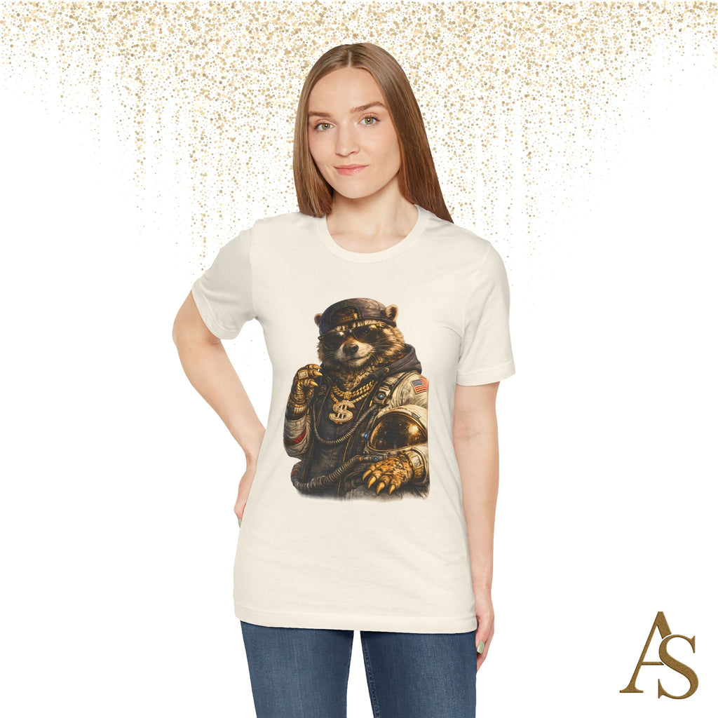 Raccoon Astronaut Graphic T-Shirt – Premium Streetwear Tee