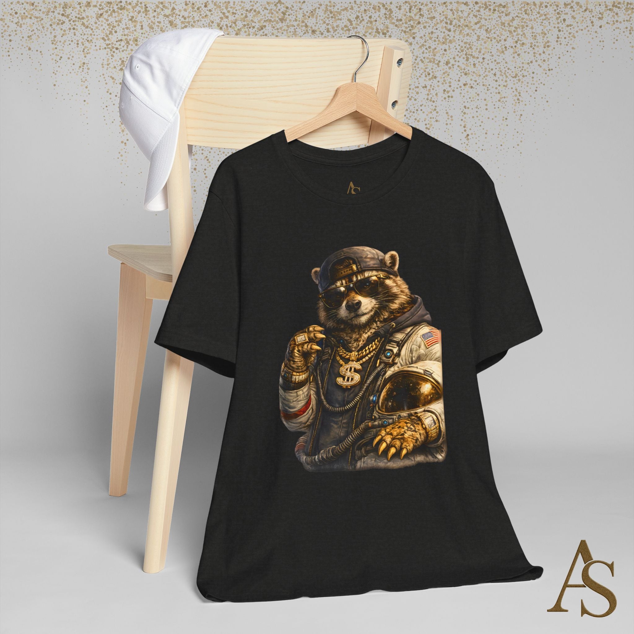 Raccoon Astronaut Graphic T-Shirt – Premium Streetwear Tee