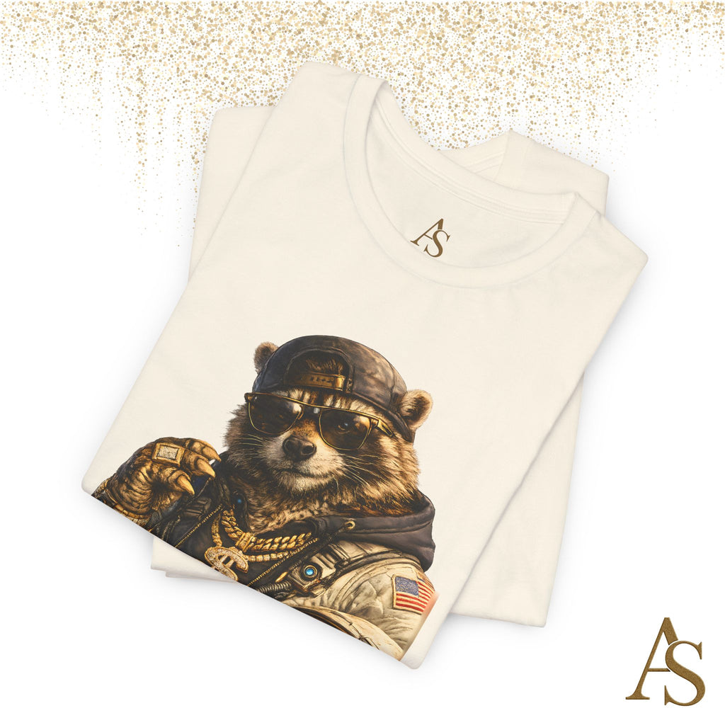 Raccoon Astronaut Graphic T-Shirt – Premium Streetwear Tee