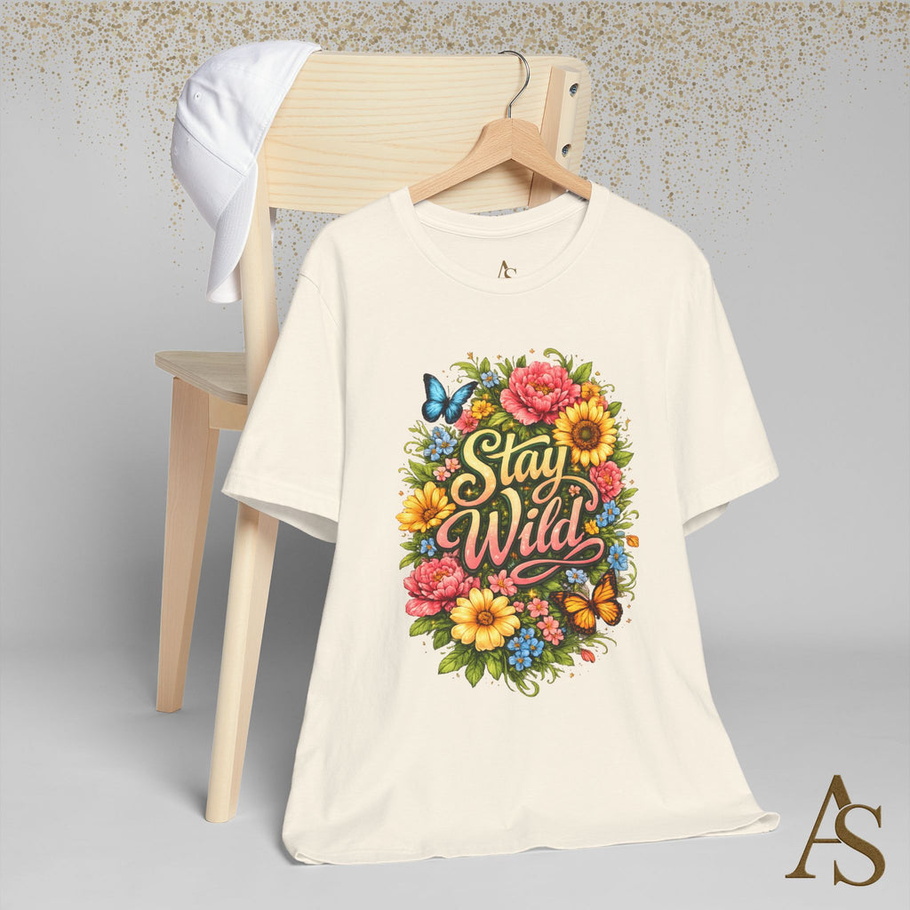 Stay Wild Floral T-Shirt – Boho Flower Graphic Tee