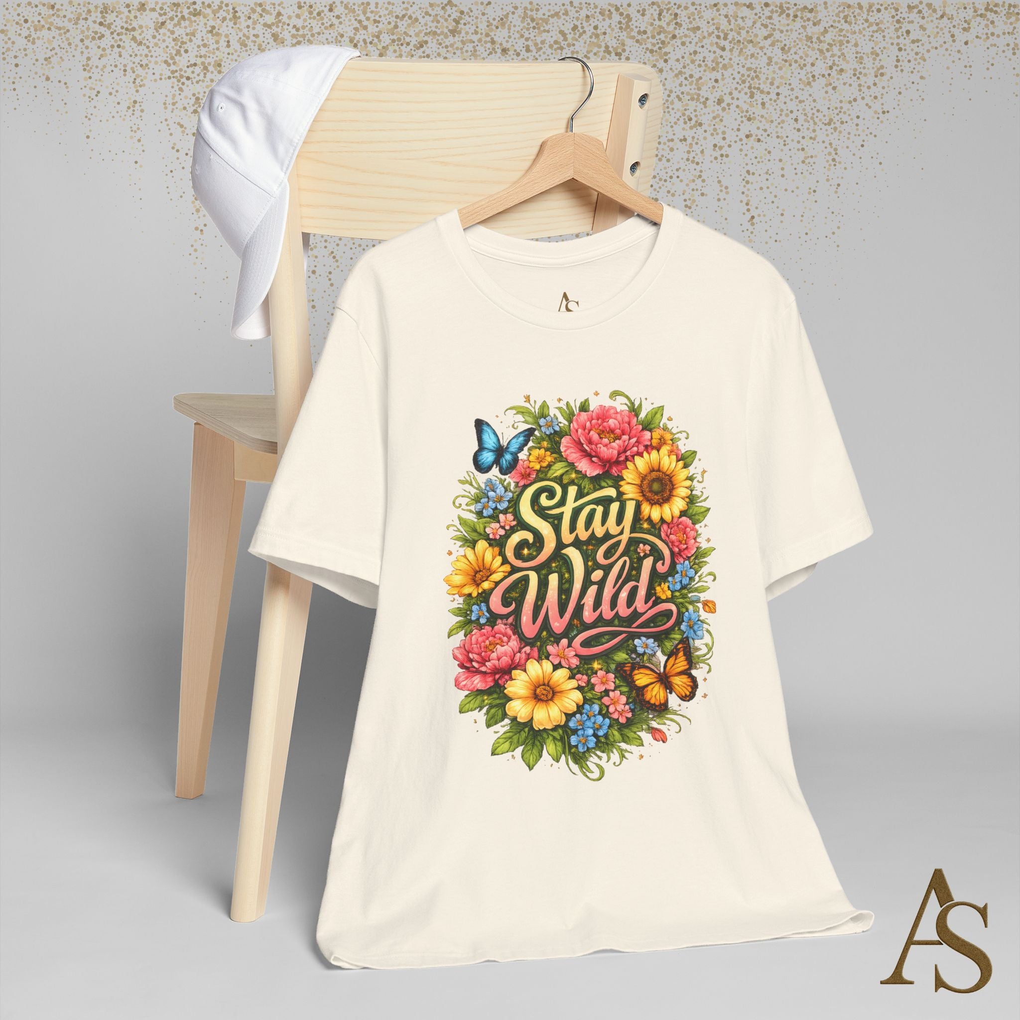 Stay Wild Floral T-Shirt – Boho Flower Graphic Tee