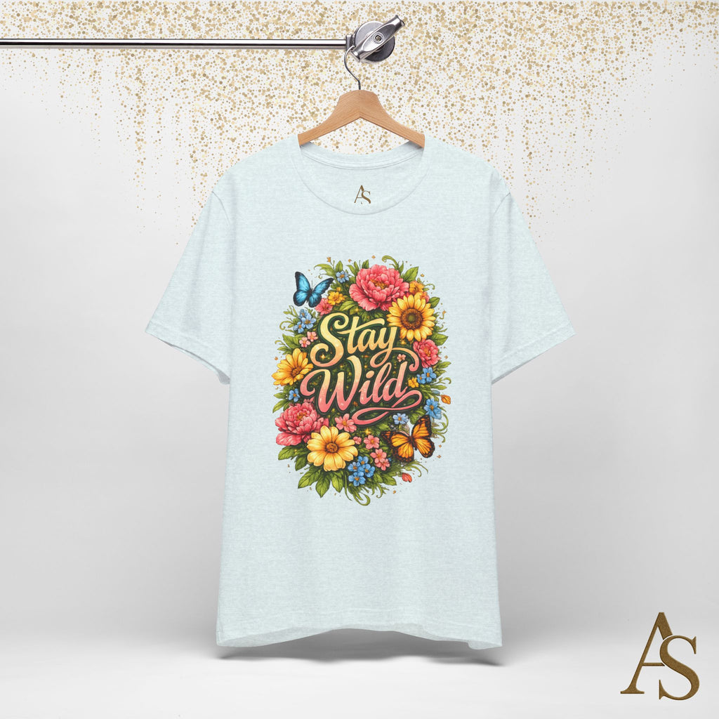 Stay Wild Floral T-Shirt – Boho Flower Graphic Tee