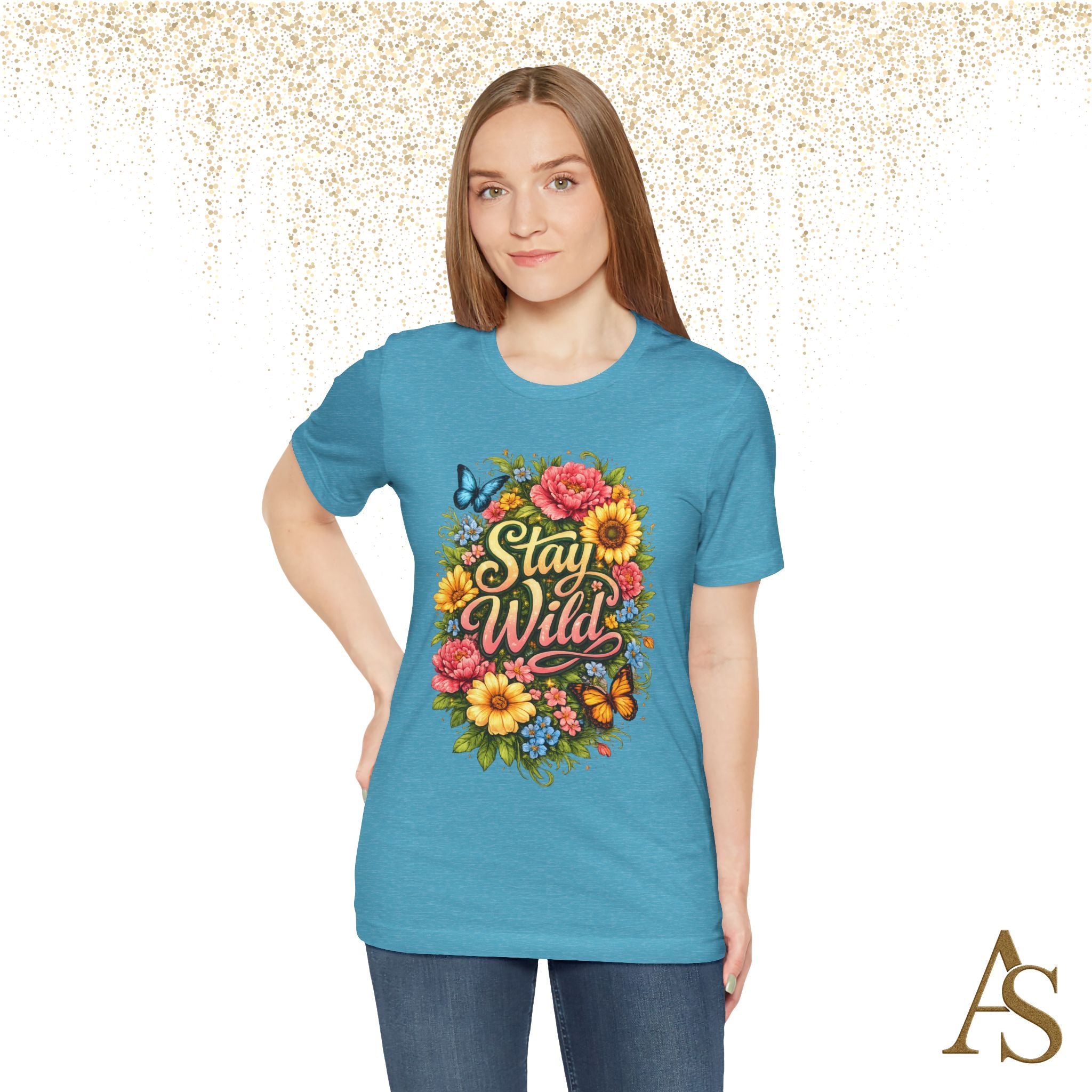 Stay Wild Floral T-Shirt – Boho Flower Graphic Tee
