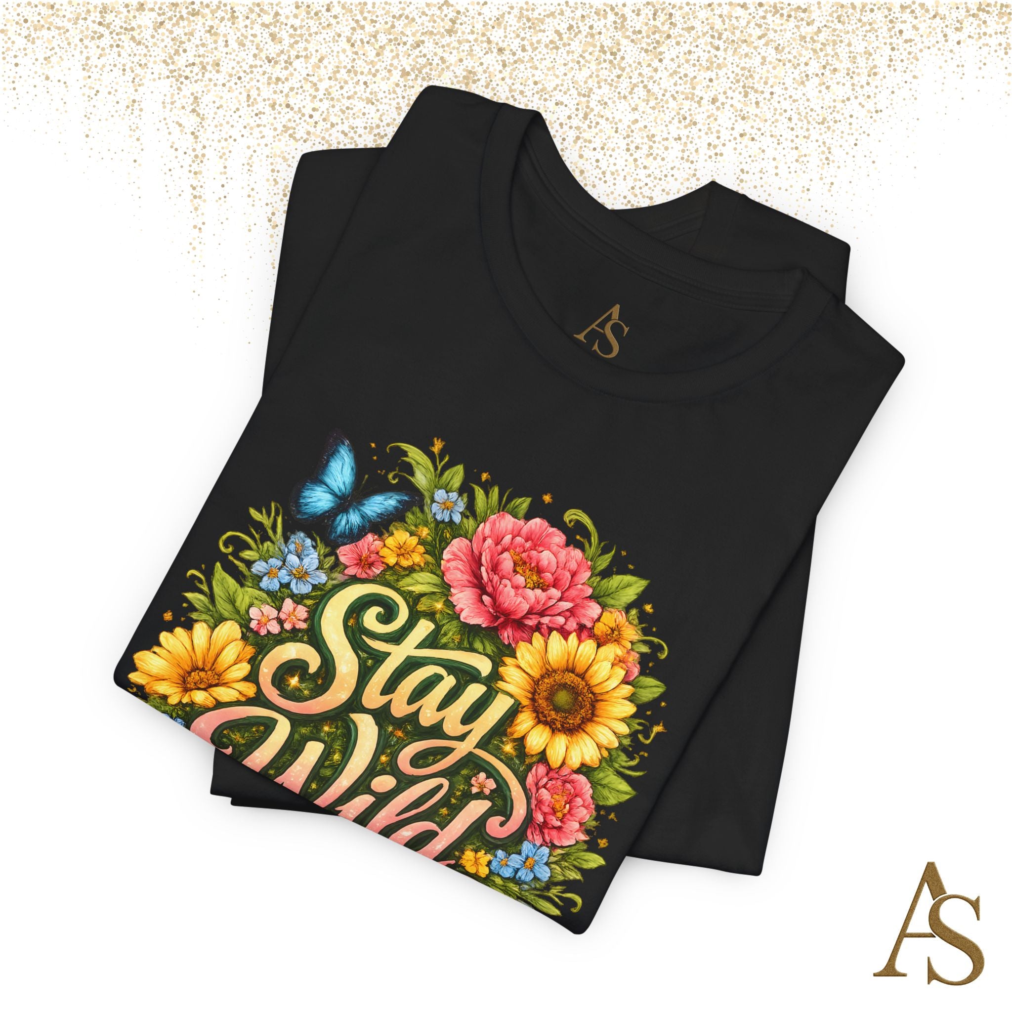 Stay Wild Floral T-Shirt – Boho Flower Graphic Tee