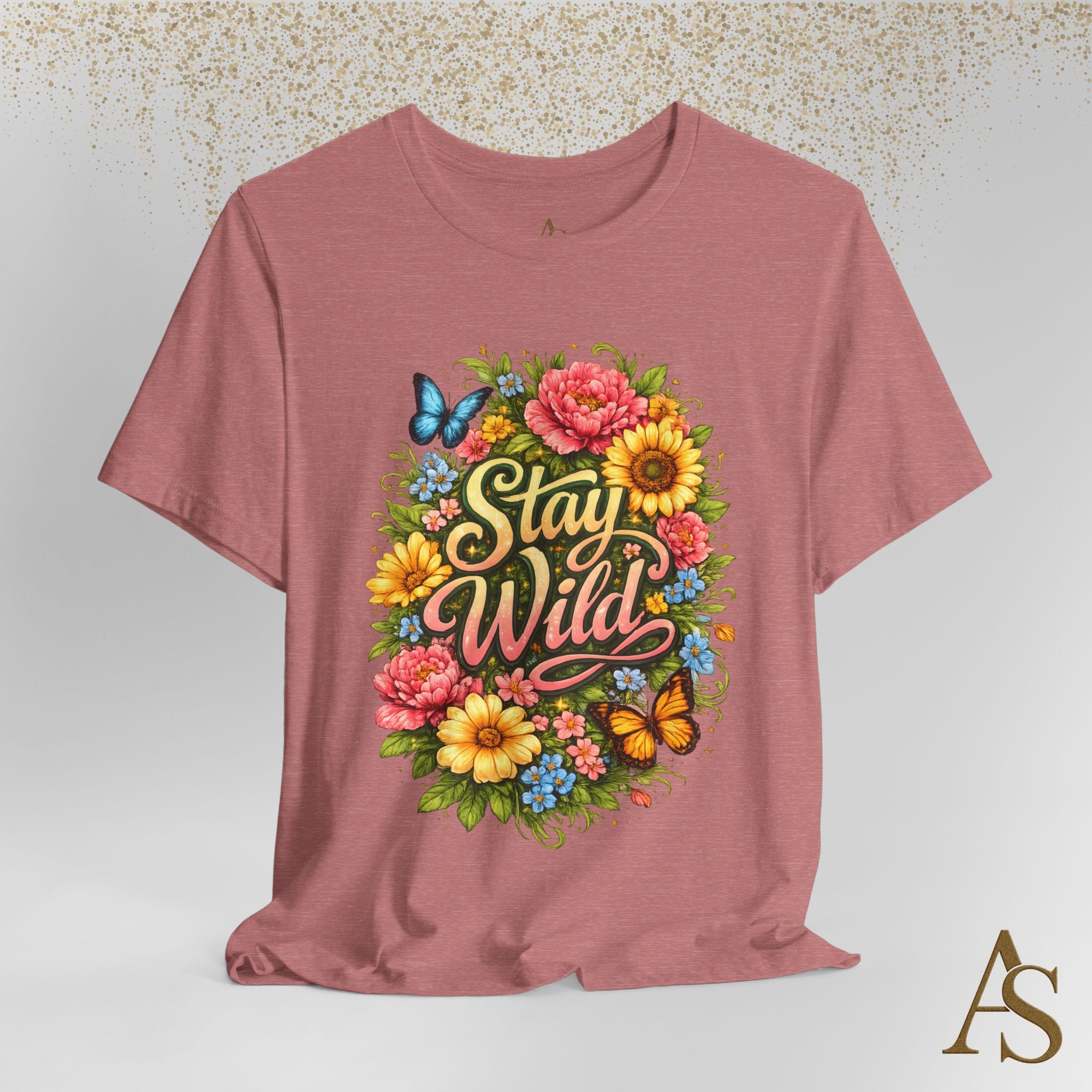 Stay Wild Floral T-Shirt – Boho Flower Graphic Tee