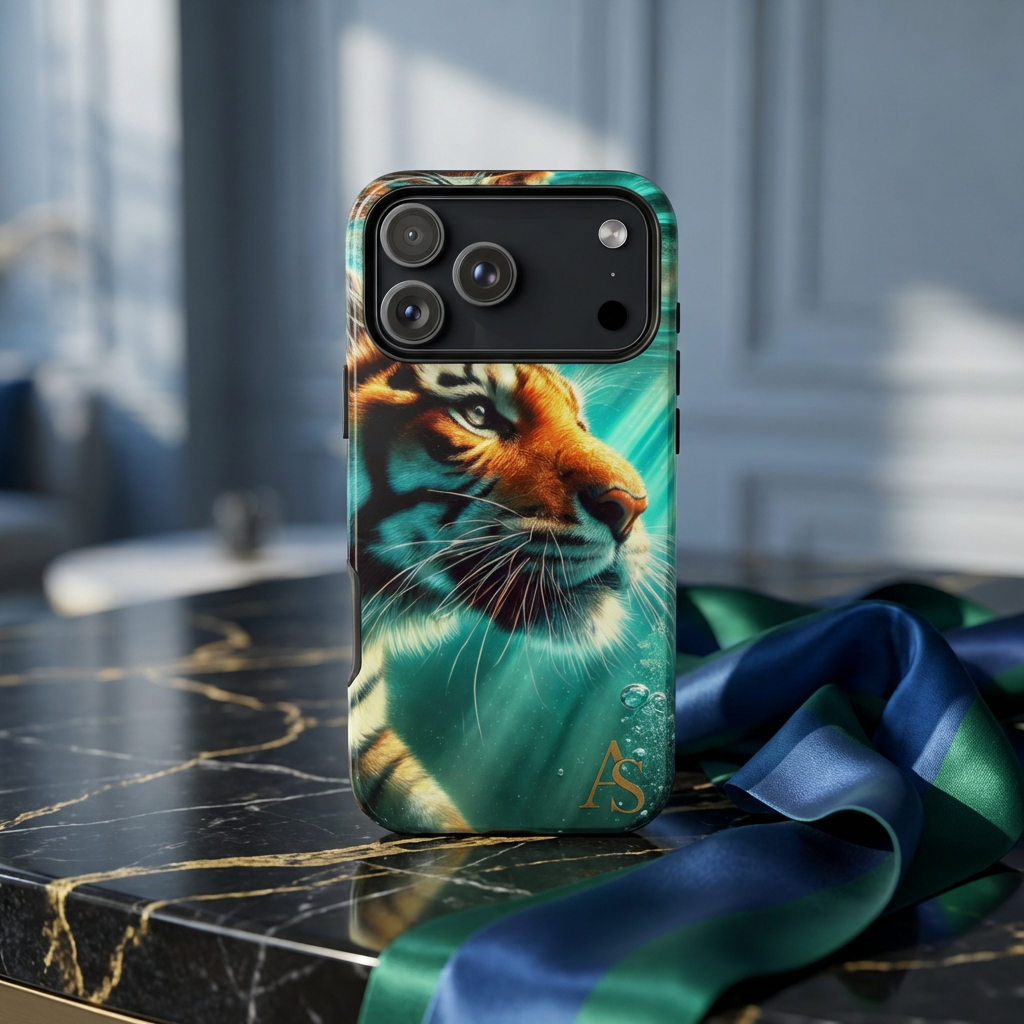 Underwater Tiger Phone Case Premium Wildlife Design