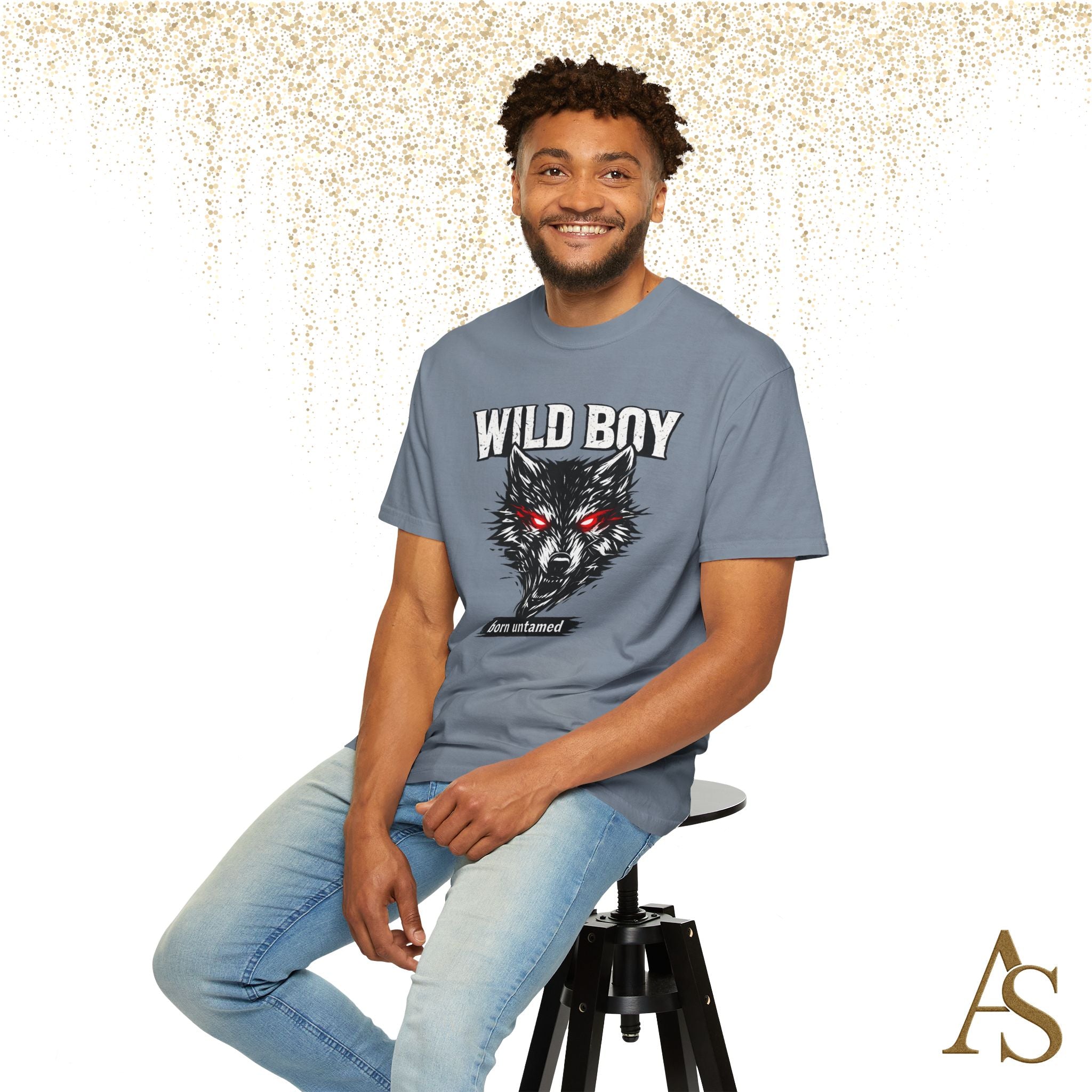 Wild Boy Wolf T-Shirt – Red Eyes Graphic Tee