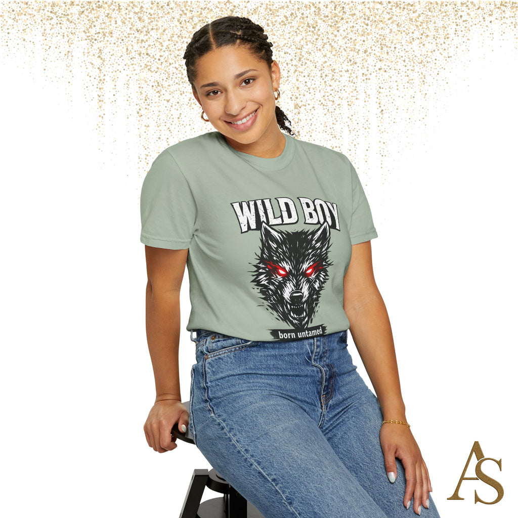 Wild Boy Wolf T-Shirt – Red Eyes Graphic Tee