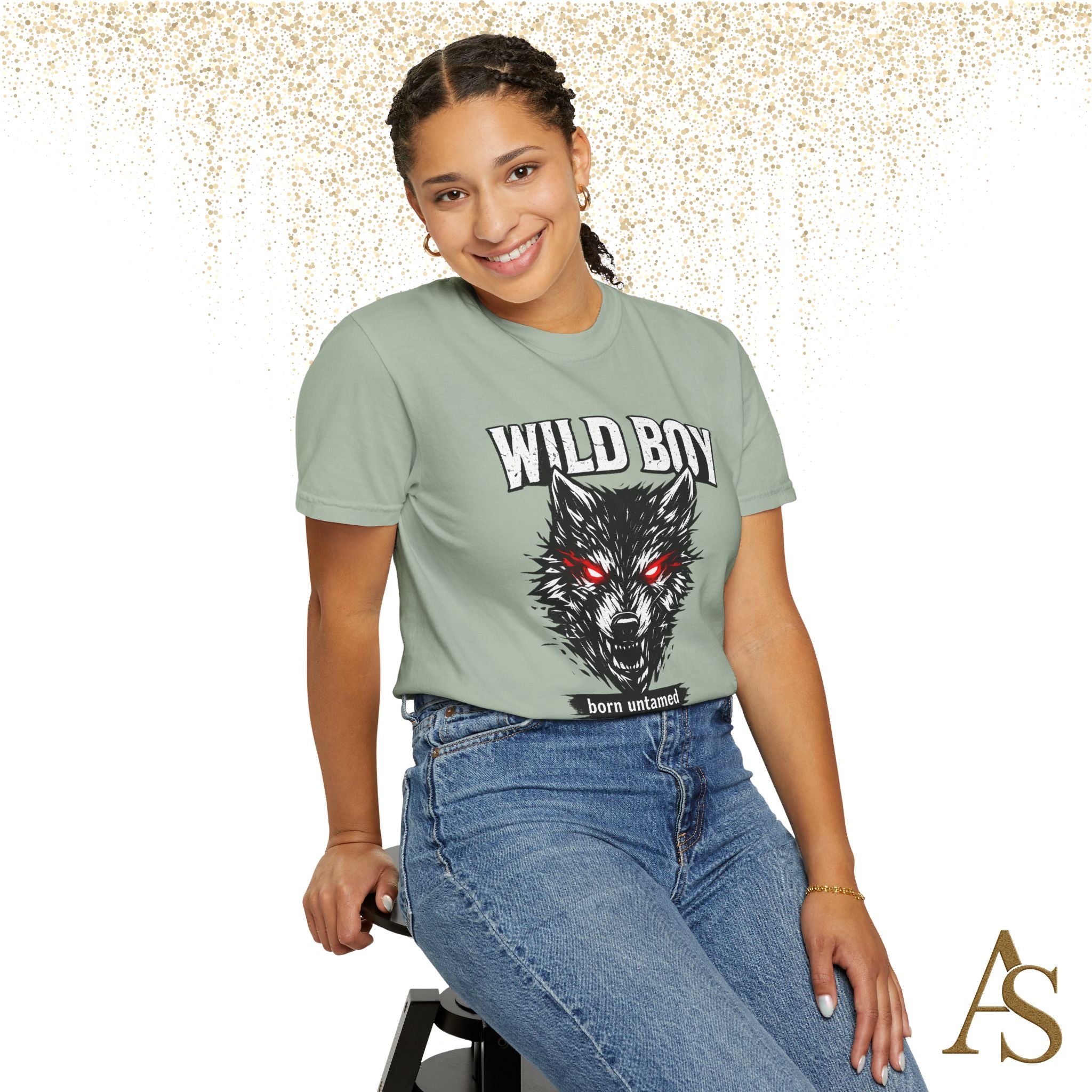 Wild Boy Wolf T-Shirt – Red Eyes Graphic Tee