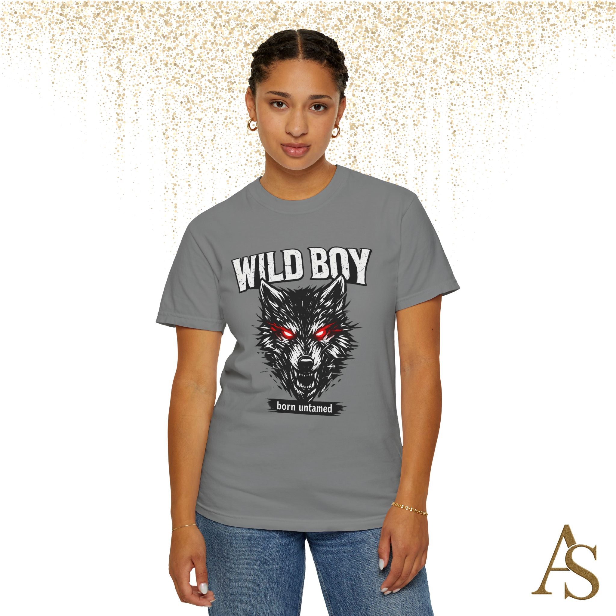Wild Boy Wolf T-Shirt – Red Eyes Graphic Tee
