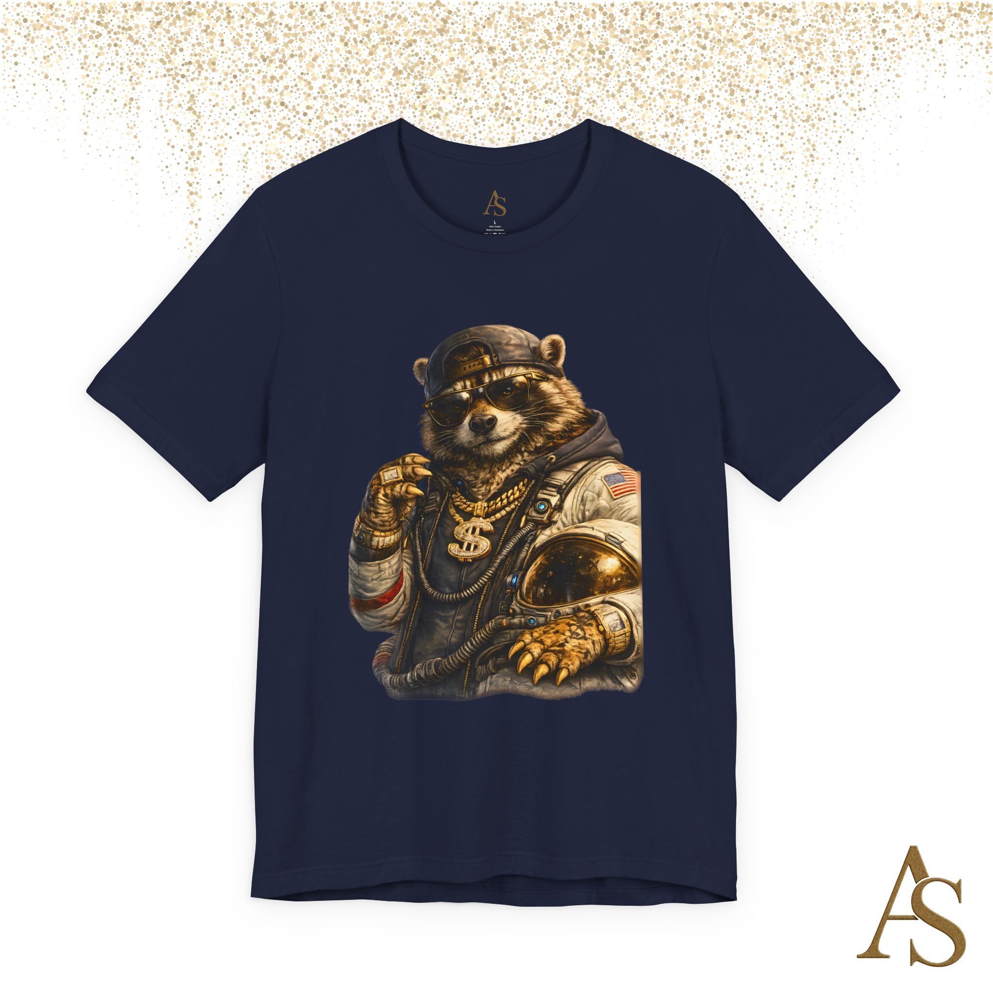 Raccoon Astronaut Graphic T-Shirt – Premium Streetwear Tee