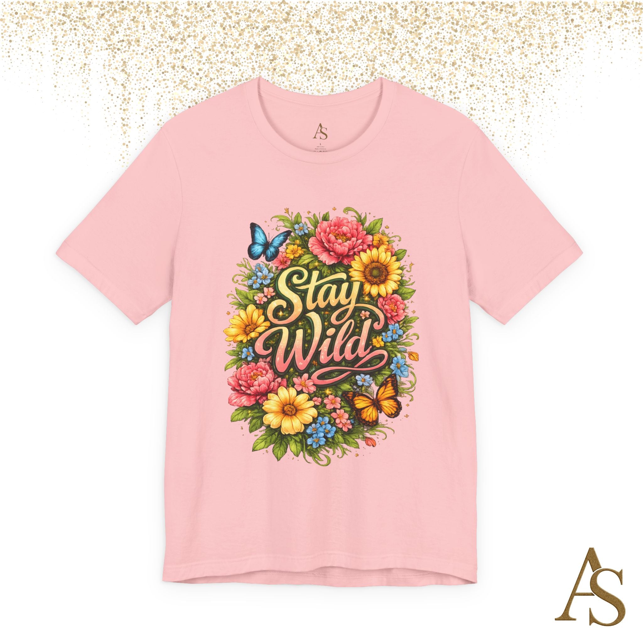 Stay Wild Floral T-Shirt – Boho Flower Graphic Tee