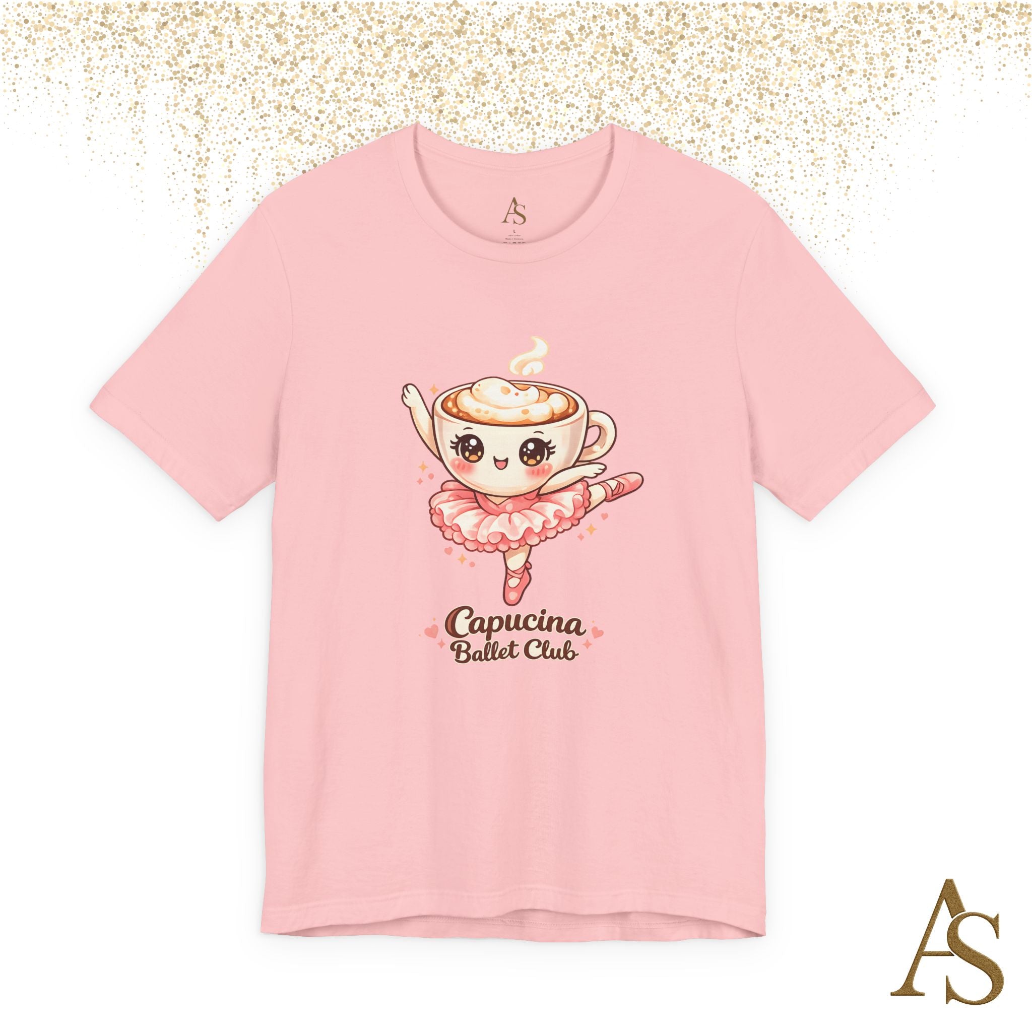 Capucina Ballet Club Kawaii Coffee Ballerina T Shirt Cute Cappuccino Dancer Tee