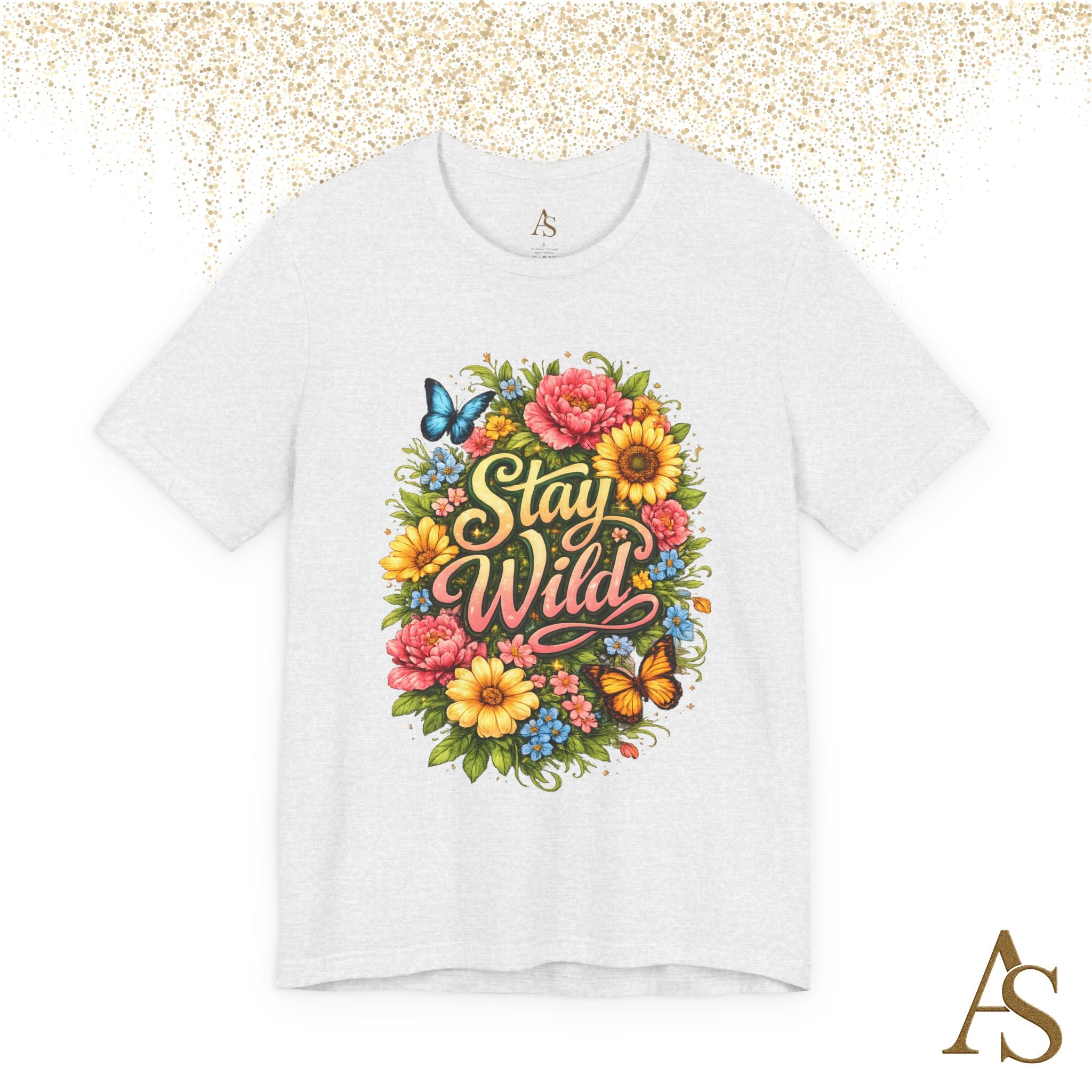 Stay Wild Floral T-Shirt – Boho Flower Graphic Tee