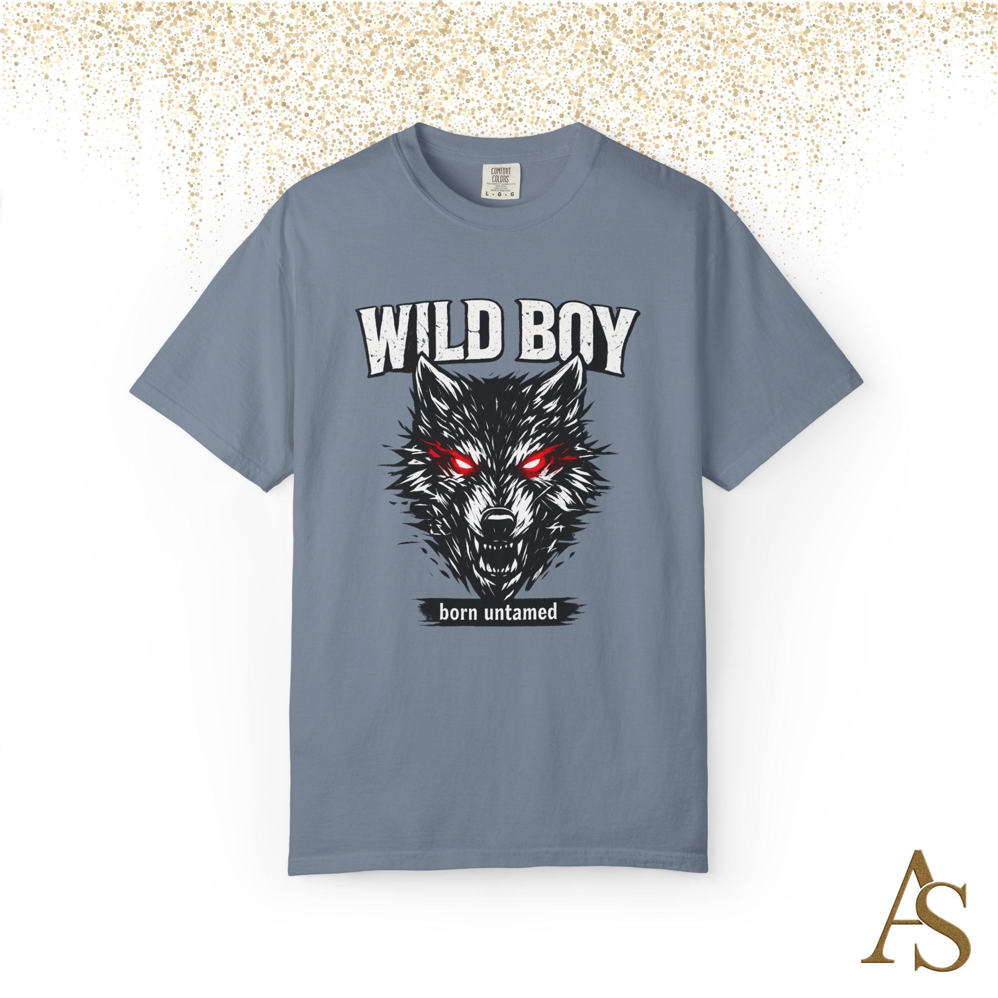 Wild Boy Wolf T-Shirt – Red Eyes Graphic Tee