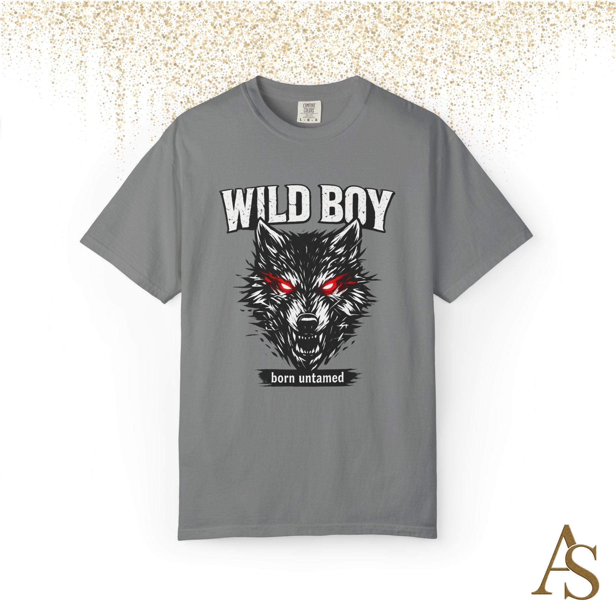 Wild Boy Wolf T-Shirt – Red Eyes Graphic Tee