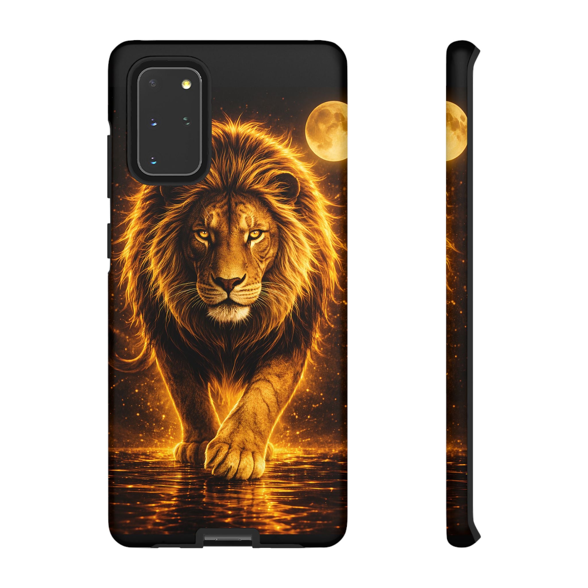 Golden Lion Phone Case Luxury Wild Cat Design