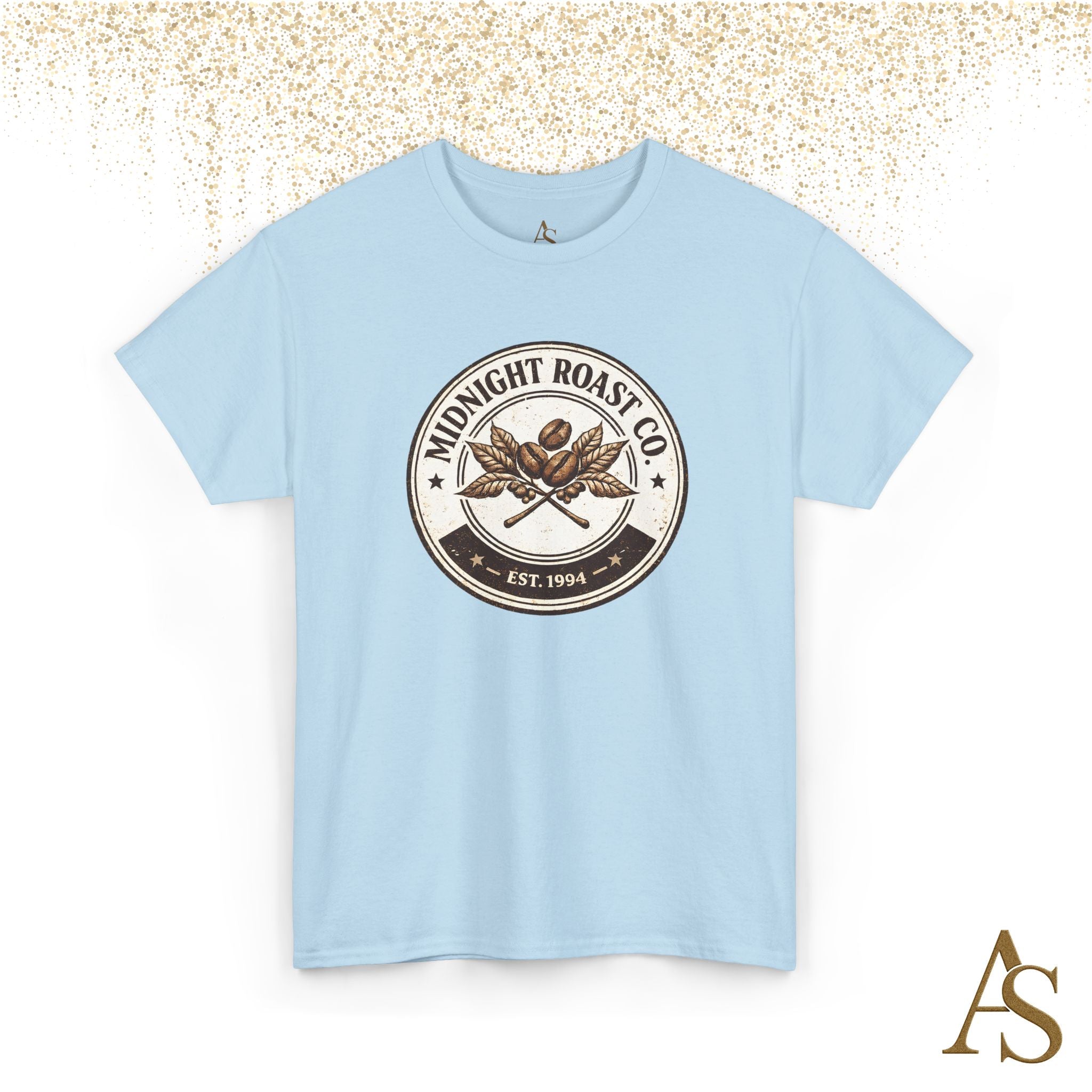 Midnight Roast Coffee T Shirt Vintage Coffee Lover Graphic Tee Retro Cafe Style