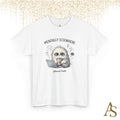 Mentally Elsewhere Sloth T-Shirt Funny Introvert Coffee Lover Graphic Tee
