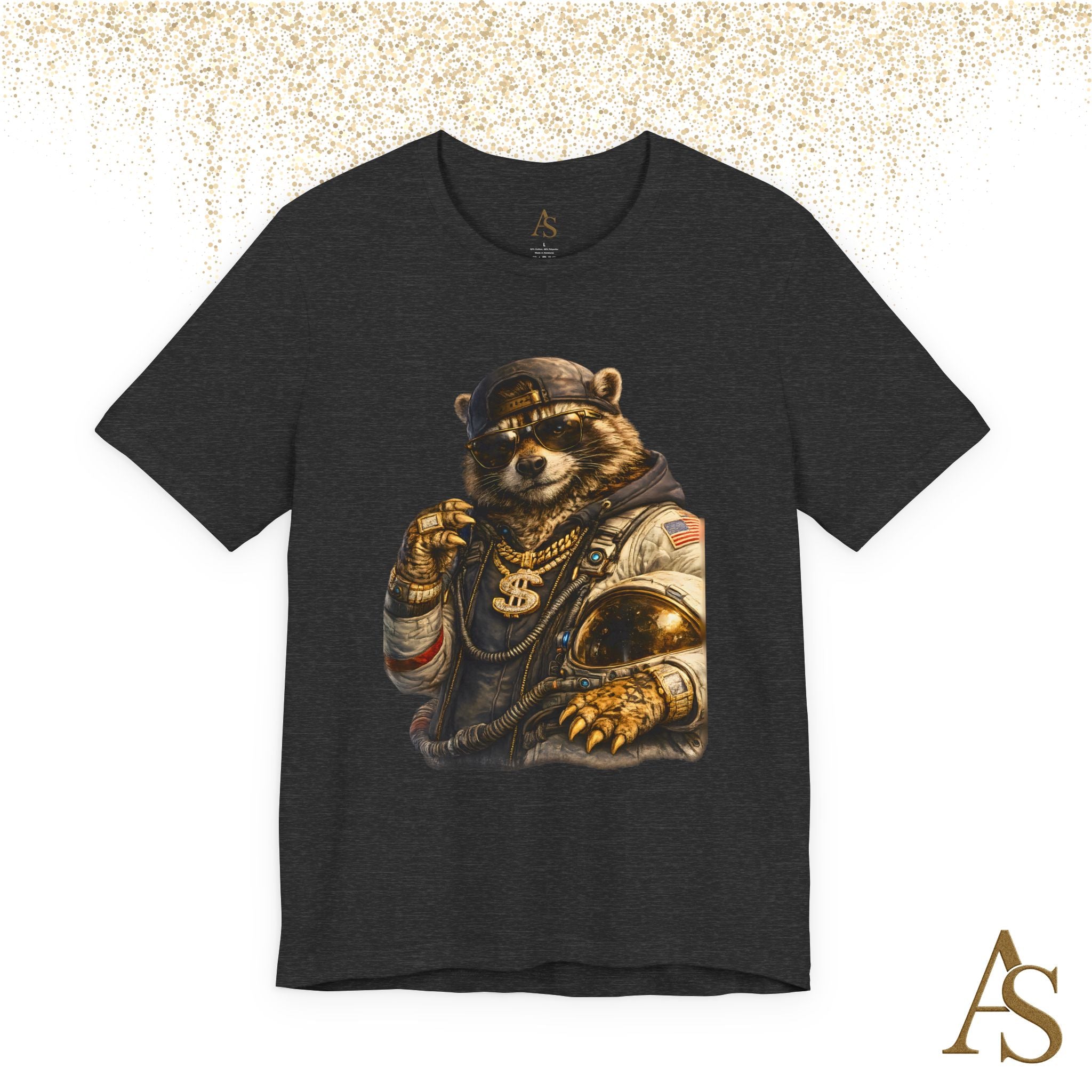 Raccoon Astronaut Graphic T-Shirt – Premium Streetwear Tee