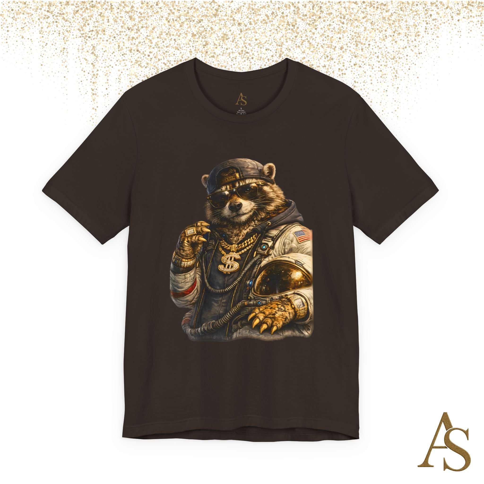 Raccoon Astronaut Graphic T-Shirt – Premium Streetwear Tee