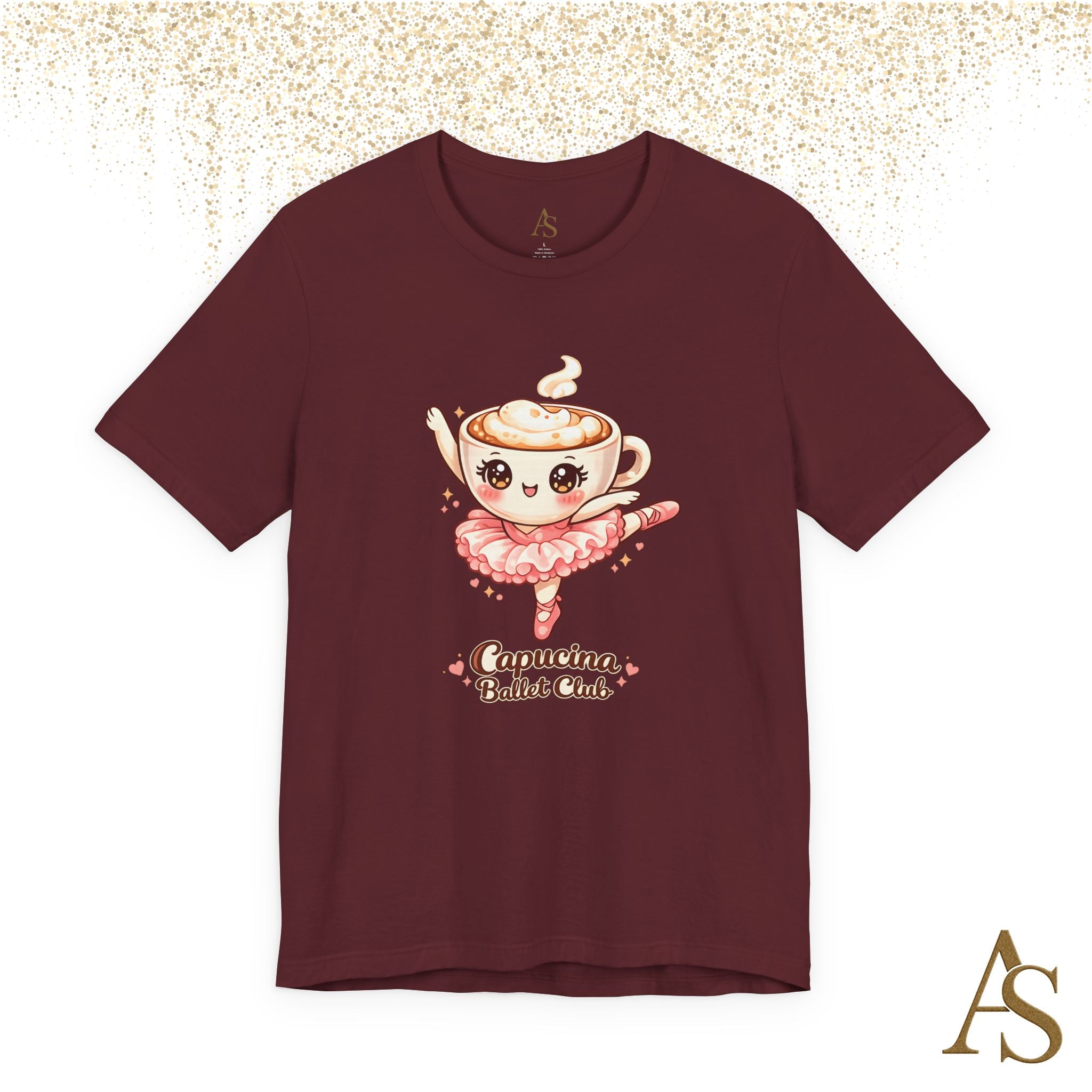 Capucina Ballet Club Kawaii Coffee Ballerina T Shirt Cute Cappuccino Dancer Tee