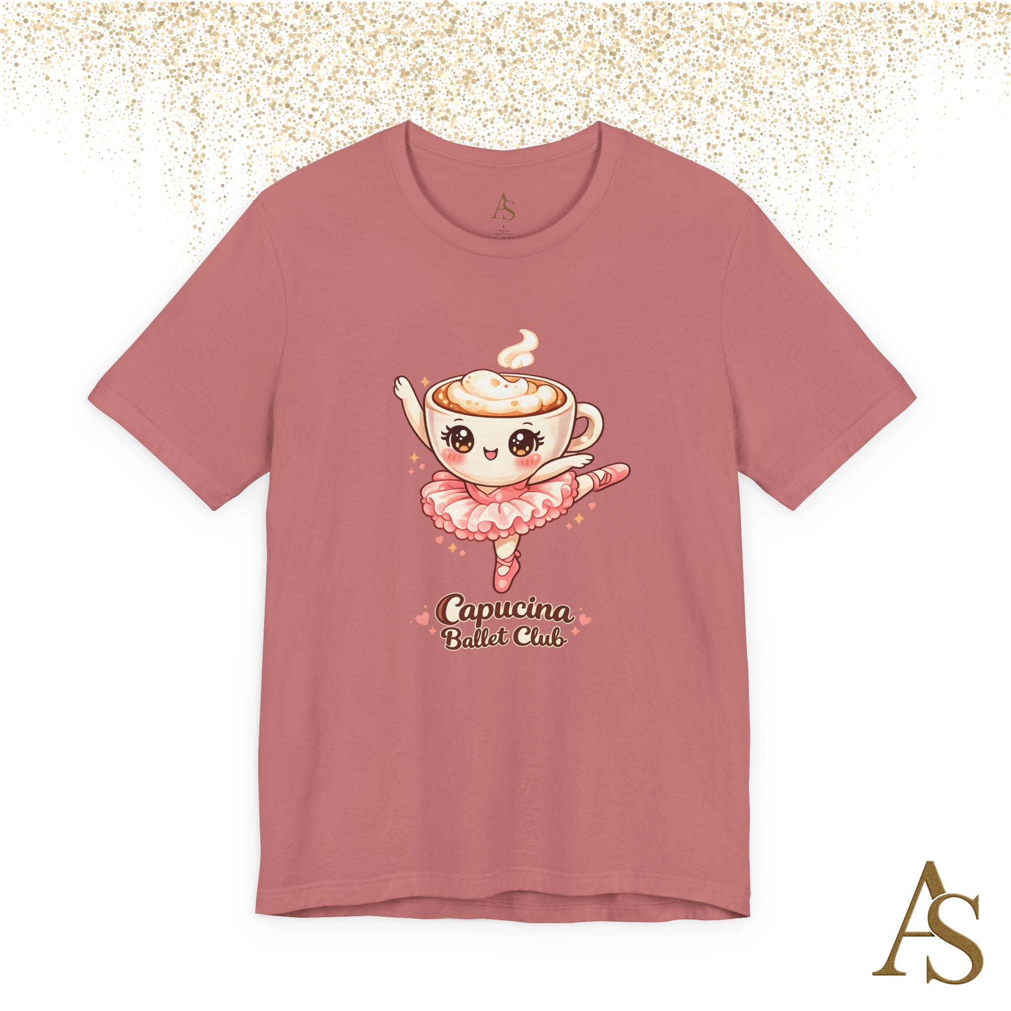 Capucina Ballet Club Kawaii Coffee Ballerina T Shirt Cute Cappuccino Dancer Tee