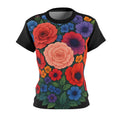 Colorful Floral Graphic T Shirt Botanical Garden Flower Art Tee