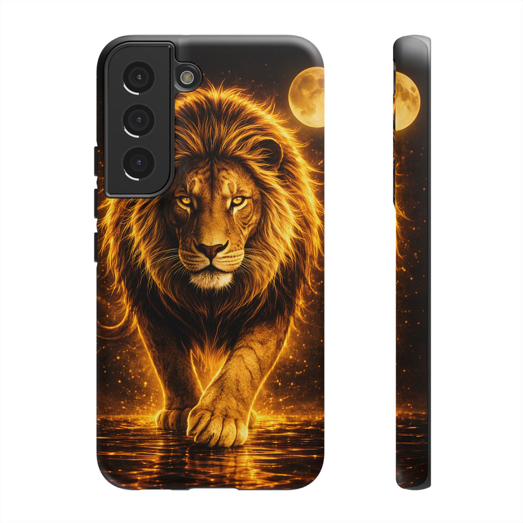 Golden Lion Phone Case Luxury Wild Cat Design
