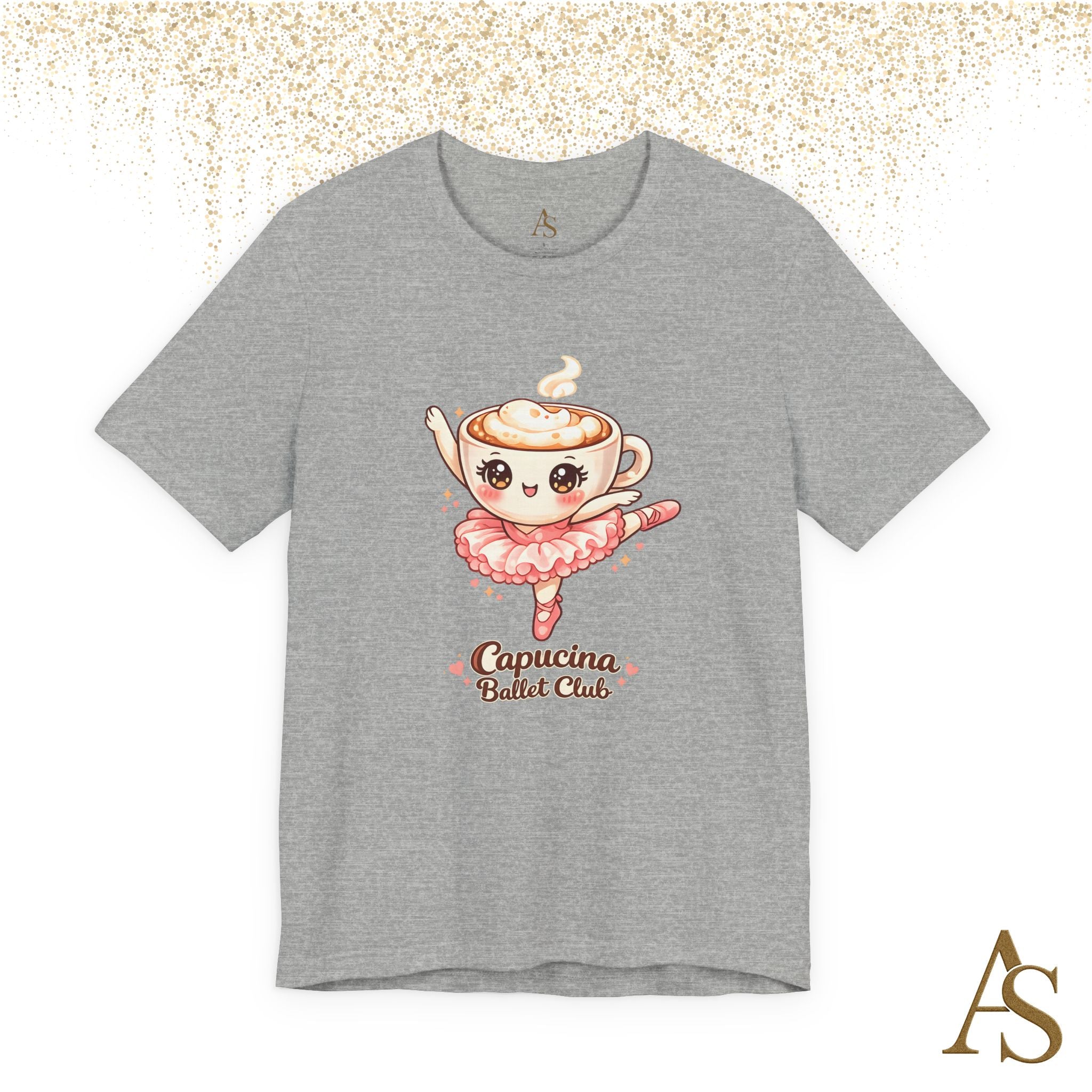 Capucina Ballet Club Kawaii Coffee Ballerina T Shirt Cute Cappuccino Dancer Tee