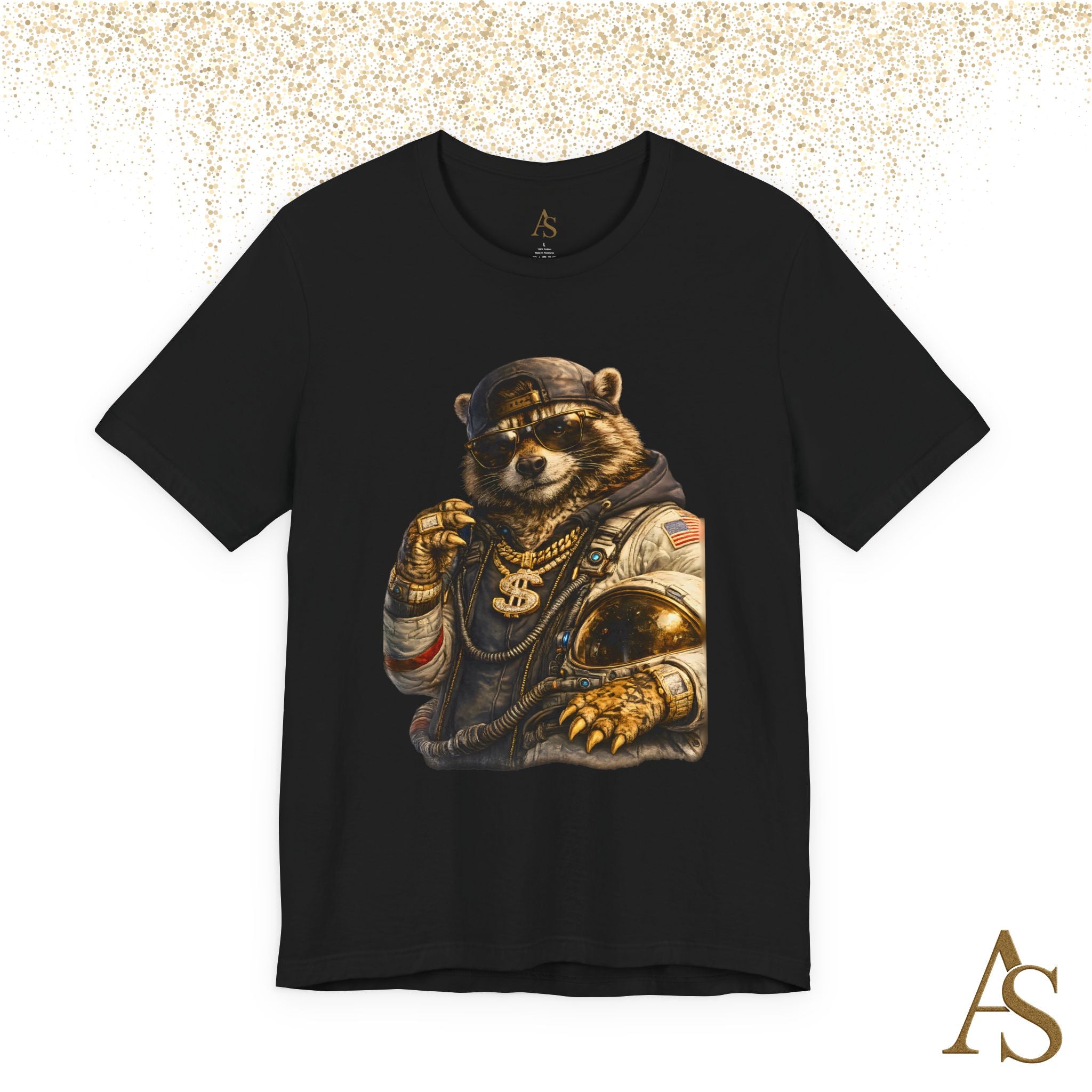 Raccoon Astronaut Graphic T-Shirt – Premium Streetwear Tee