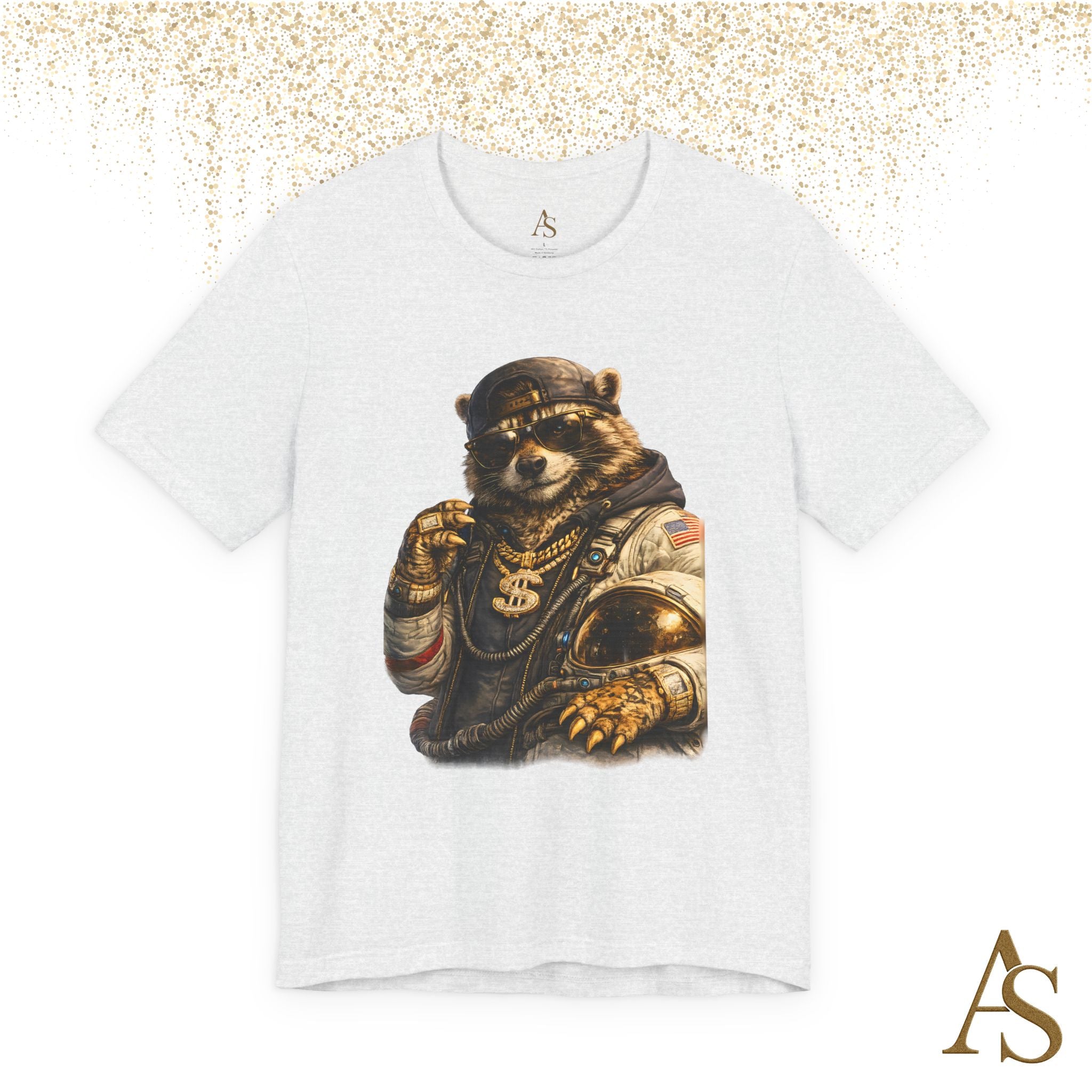 Raccoon Astronaut Graphic T-Shirt – Premium Streetwear Tee
