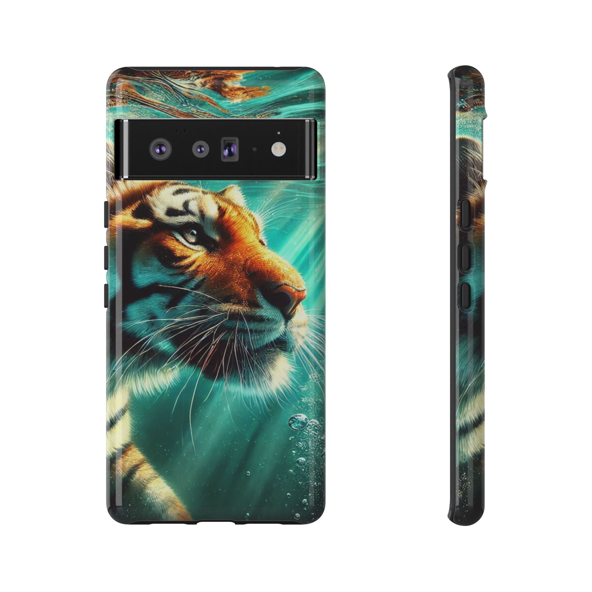 Underwater Tiger Phone Case Premium Wildlife Design