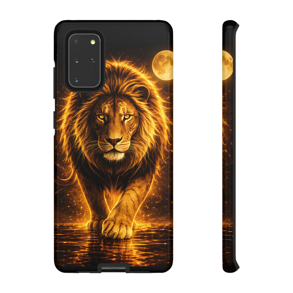 Golden Lion Phone Case Luxury Wild Cat Design