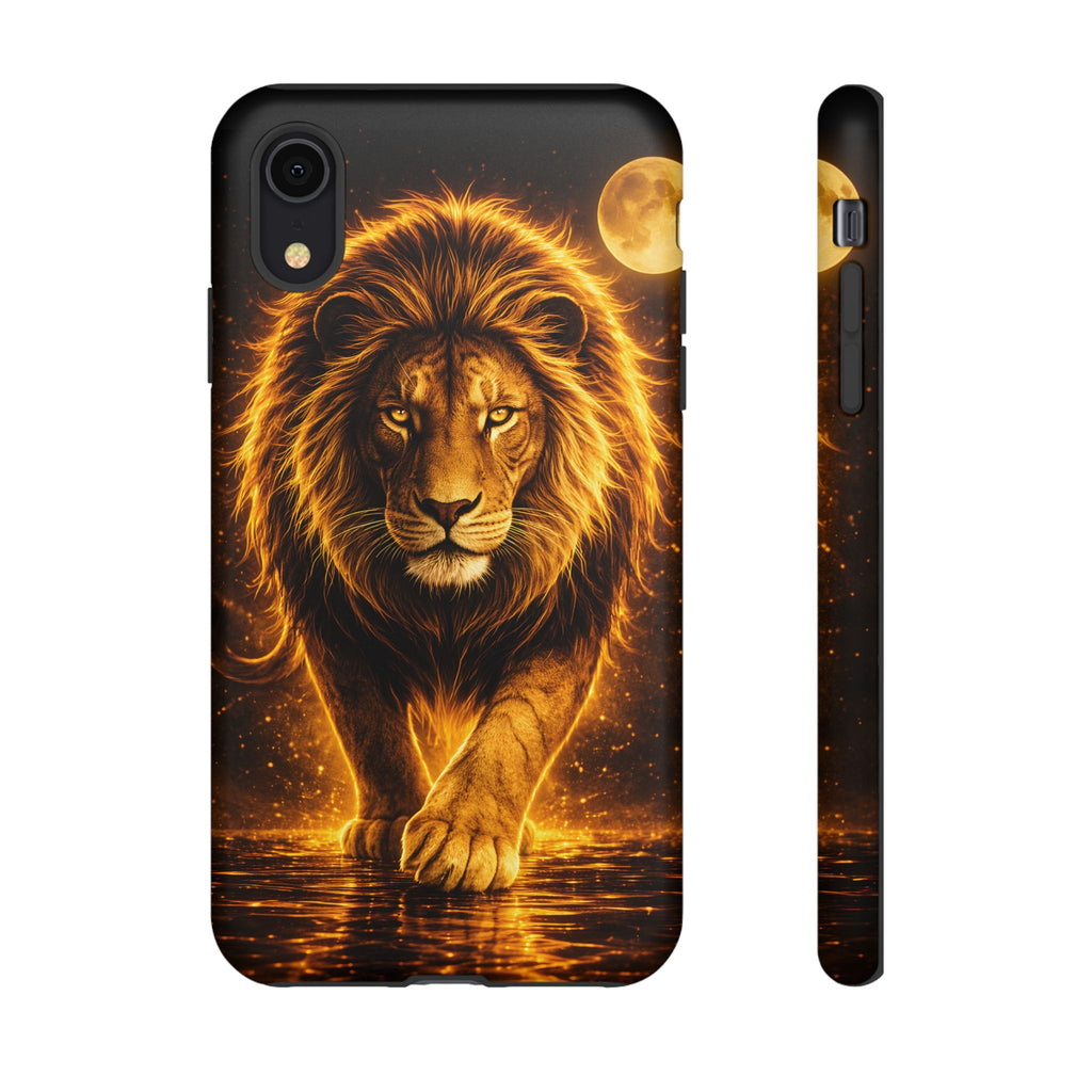 Golden Lion Phone Case Luxury Wild Cat Design