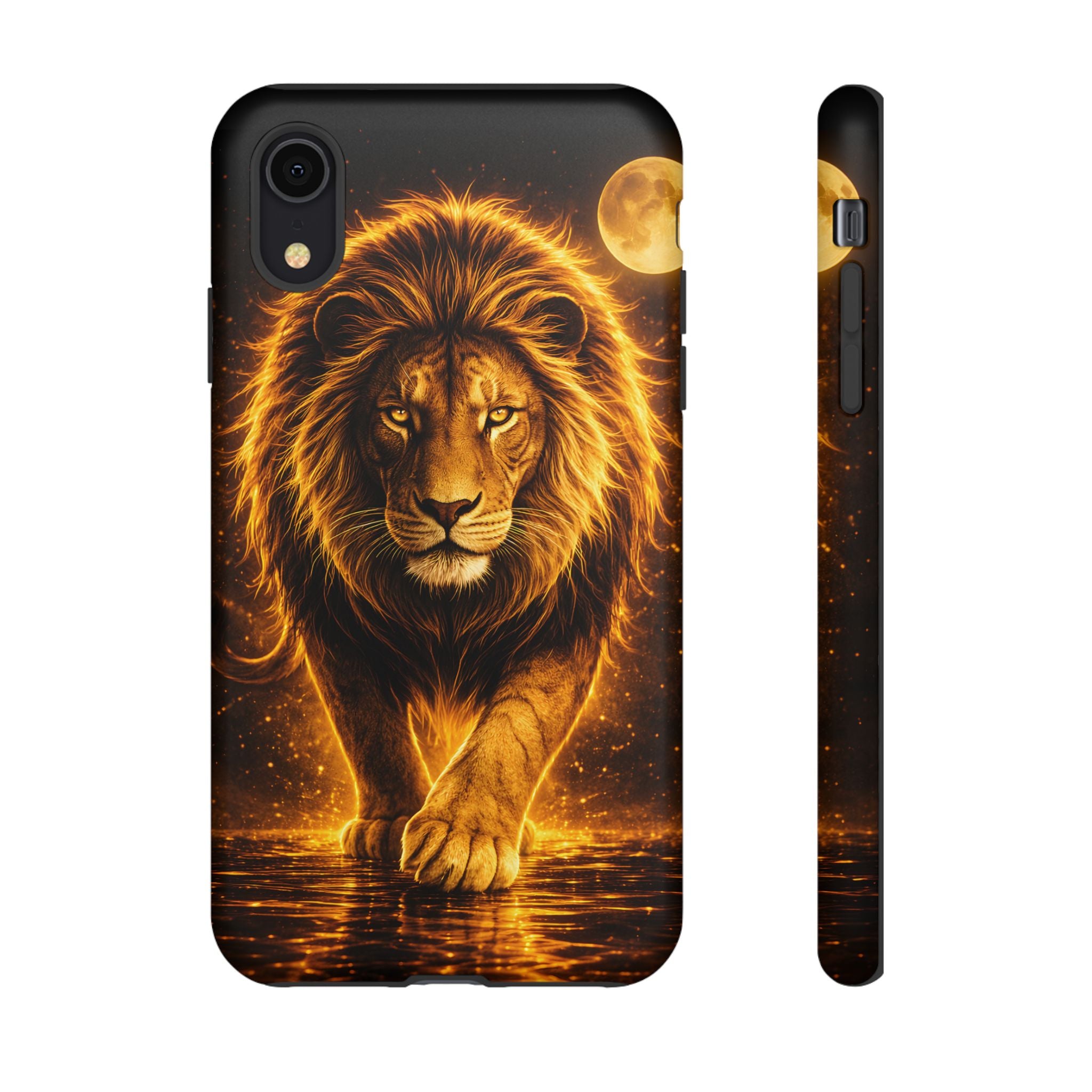 Golden Lion Phone Case Luxury Wild Cat Design