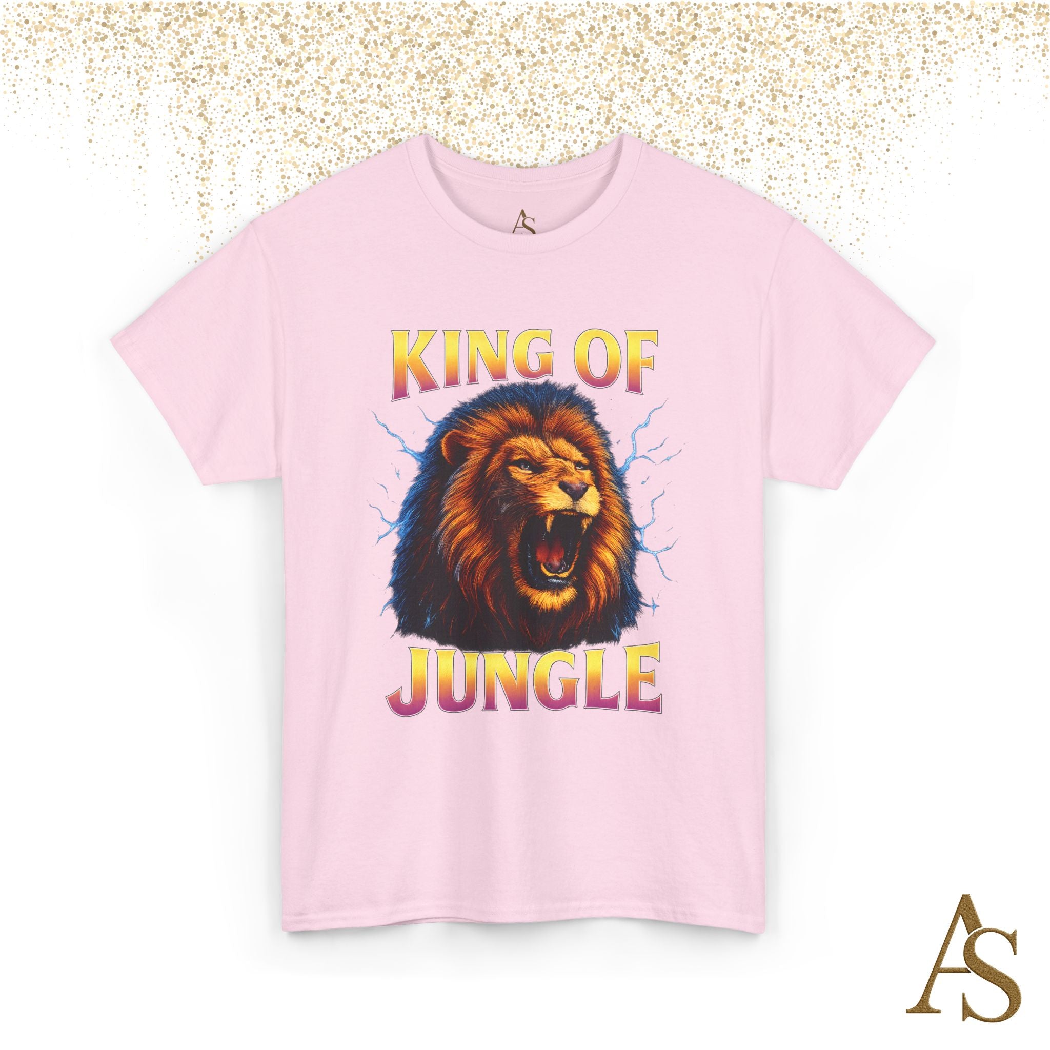 Retro 90s Lion T-Shirt King of Jungle Graphic Vintage Streetwear Tee