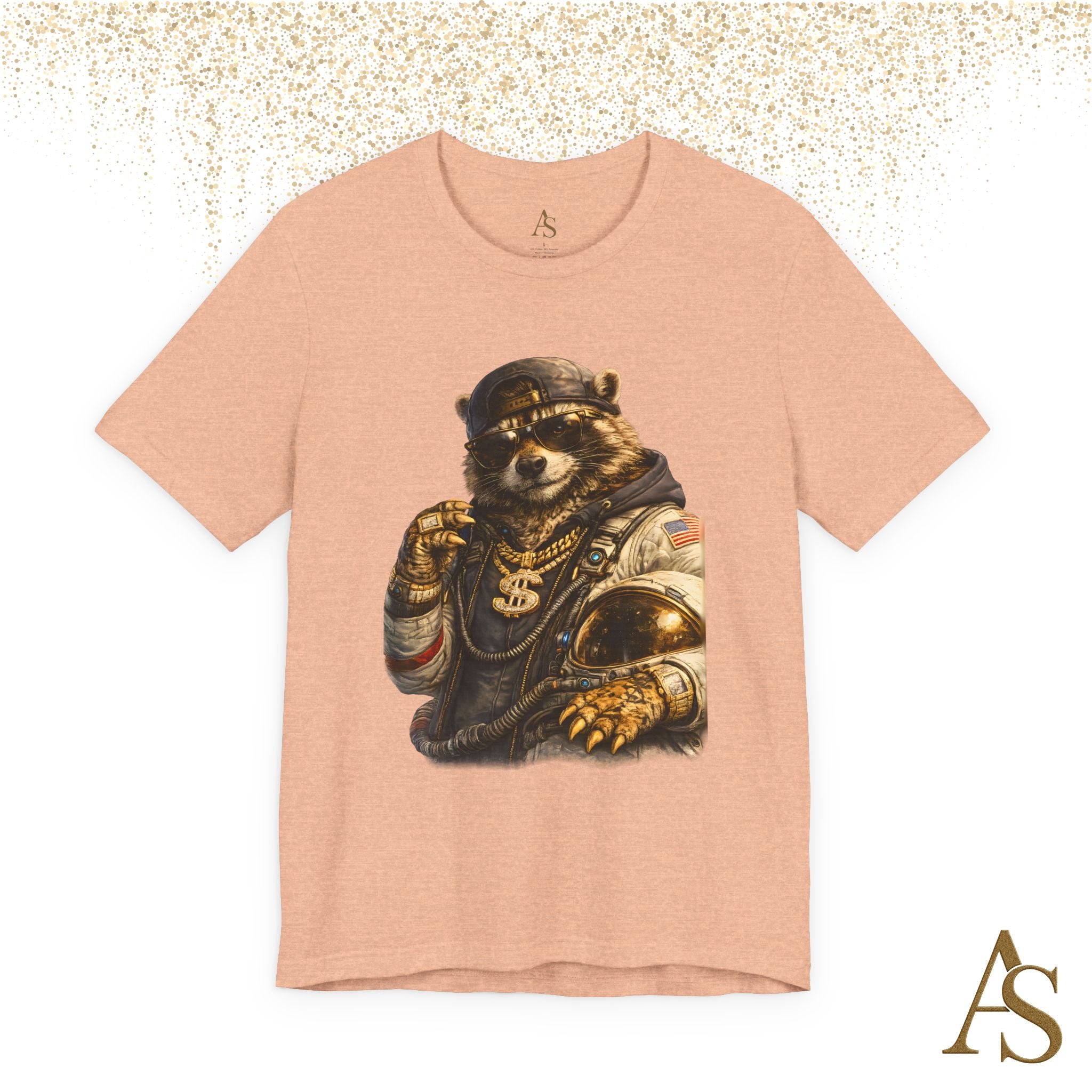 Raccoon Astronaut Graphic T-Shirt – Premium Streetwear Tee