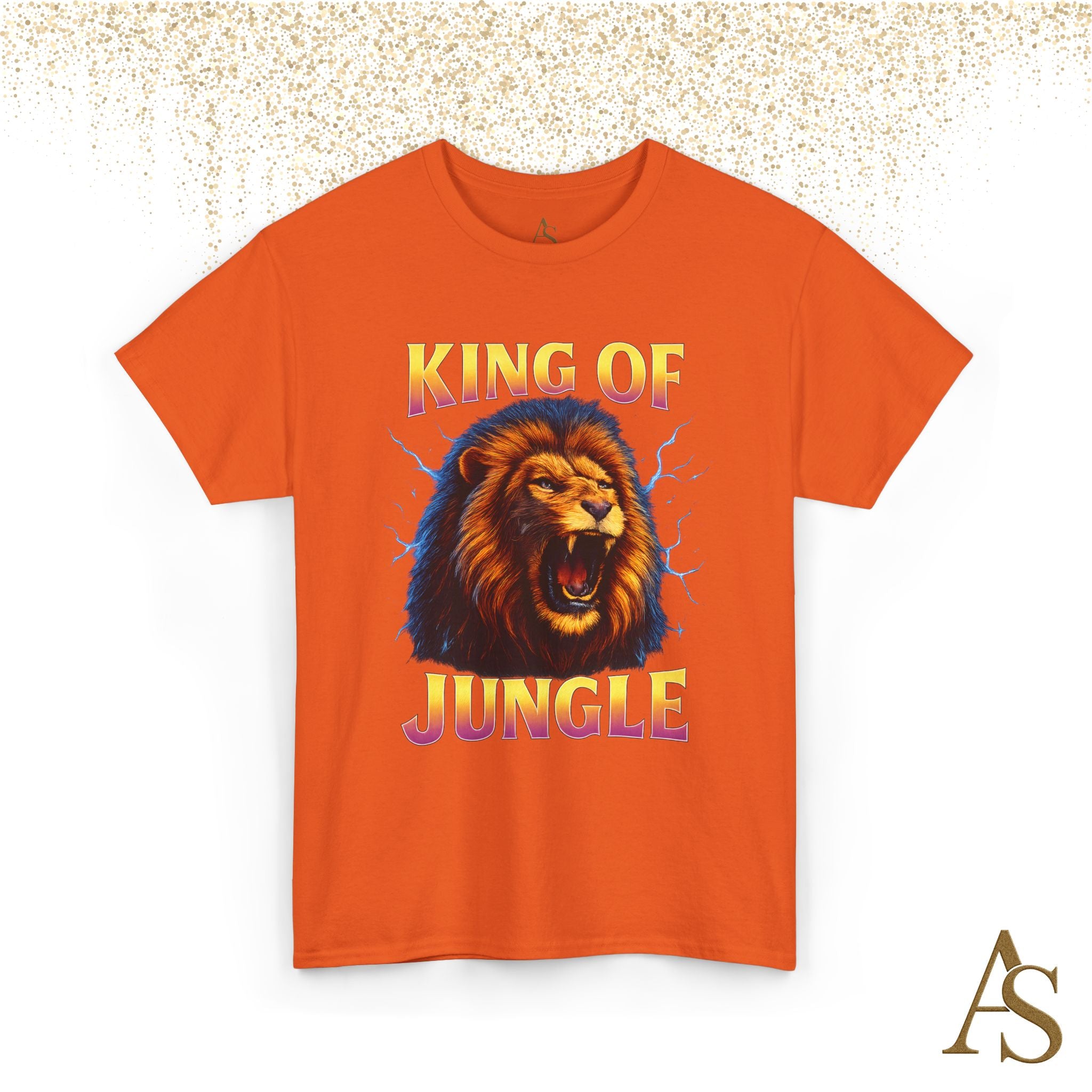 Retro 90s Lion T-Shirt King of Jungle Graphic Vintage Streetwear Tee