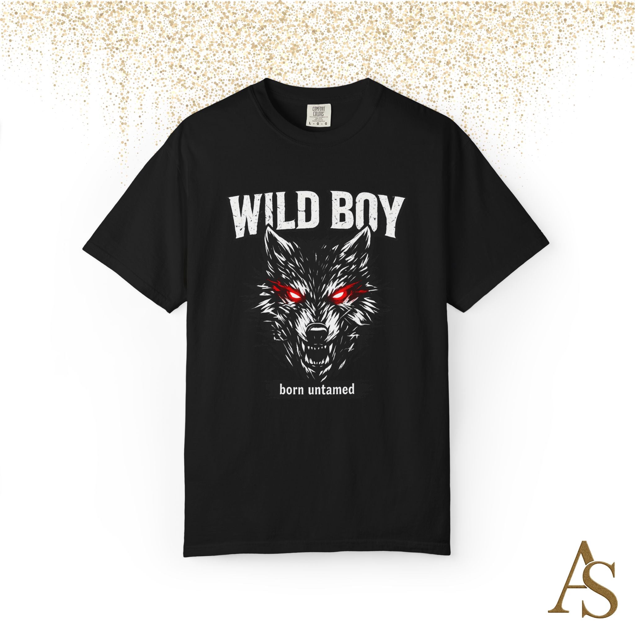 Wild Boy Wolf T-Shirt – Red Eyes Graphic Tee