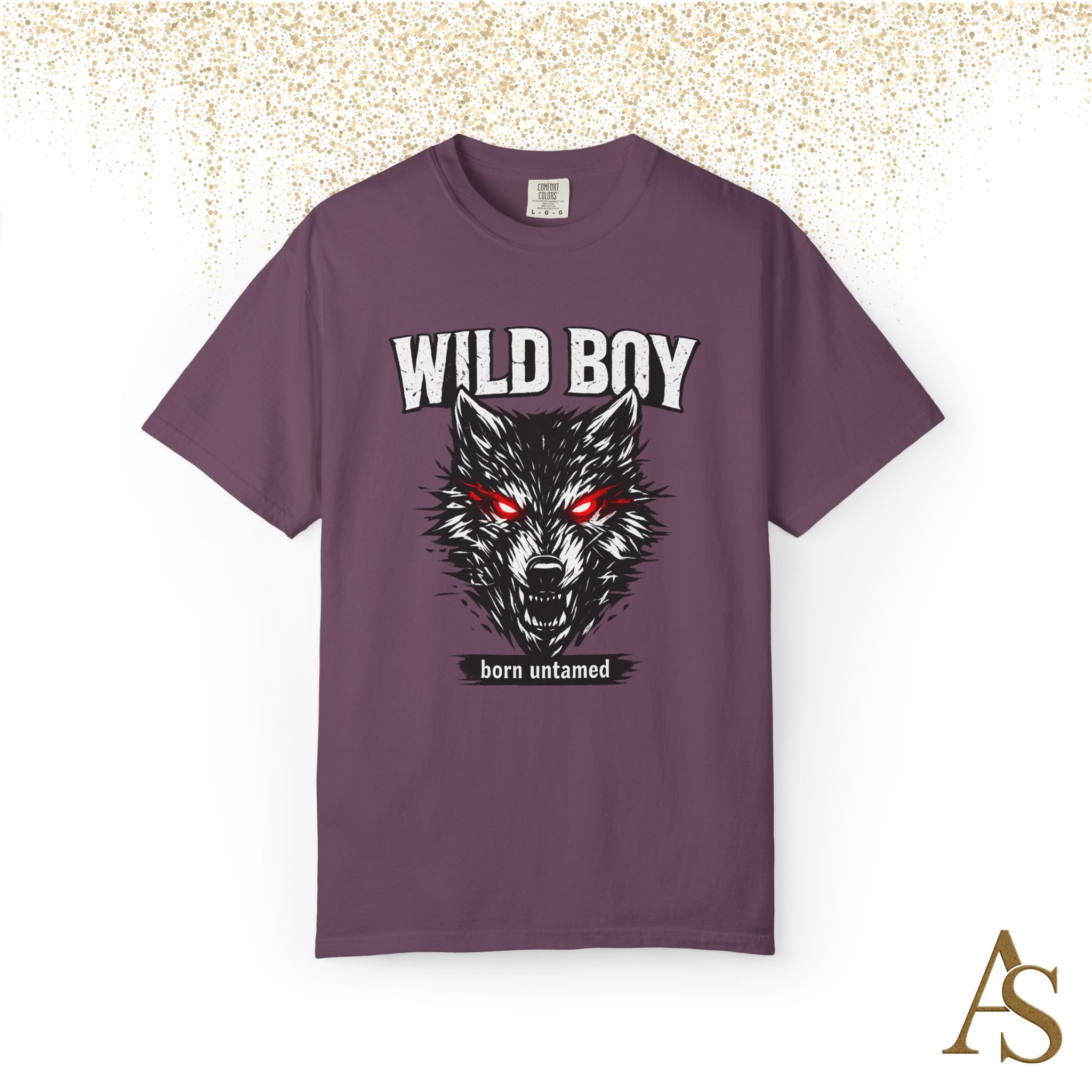 Wild Boy Wolf T-Shirt – Red Eyes Graphic Tee