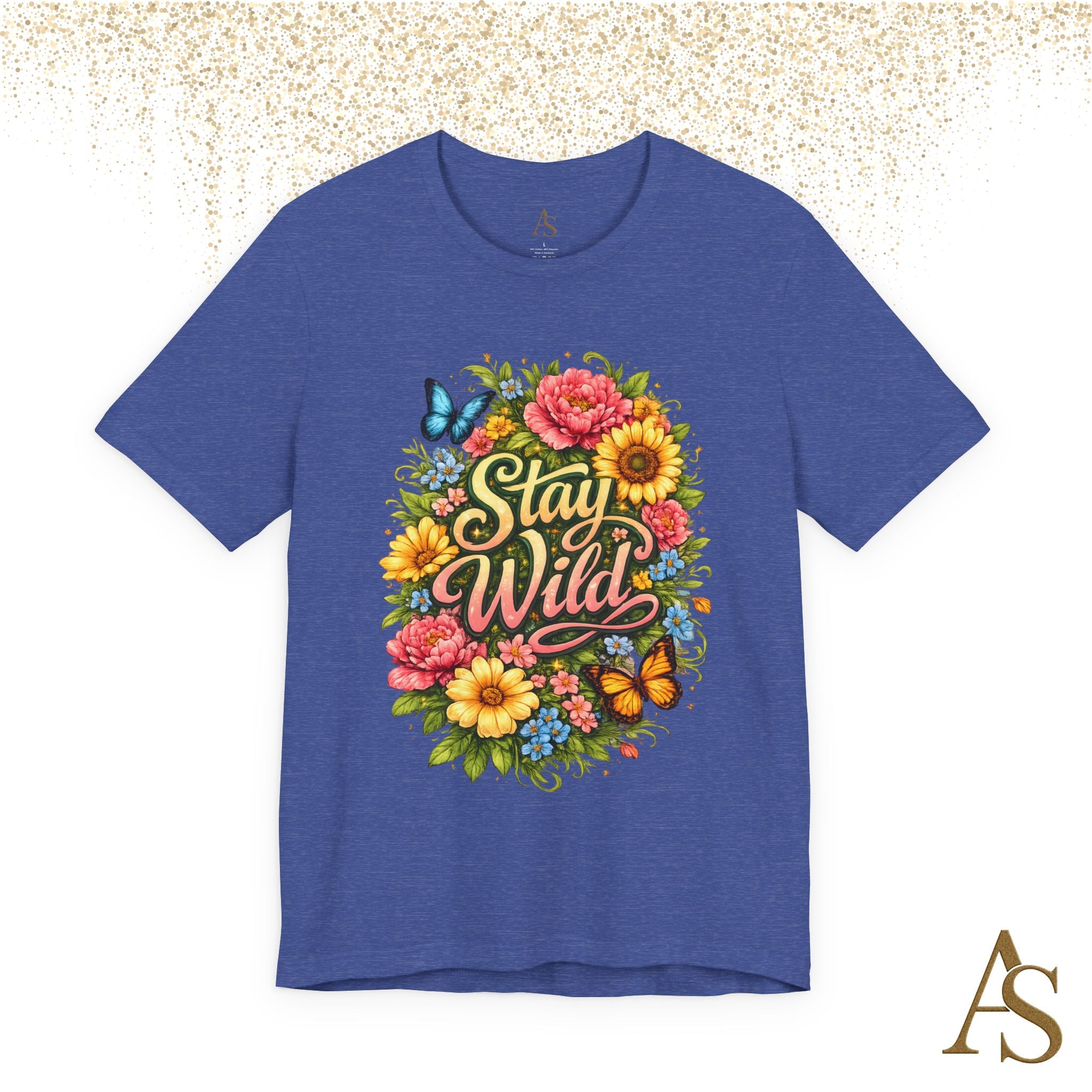 Stay Wild Floral T-Shirt – Boho Flower Graphic Tee