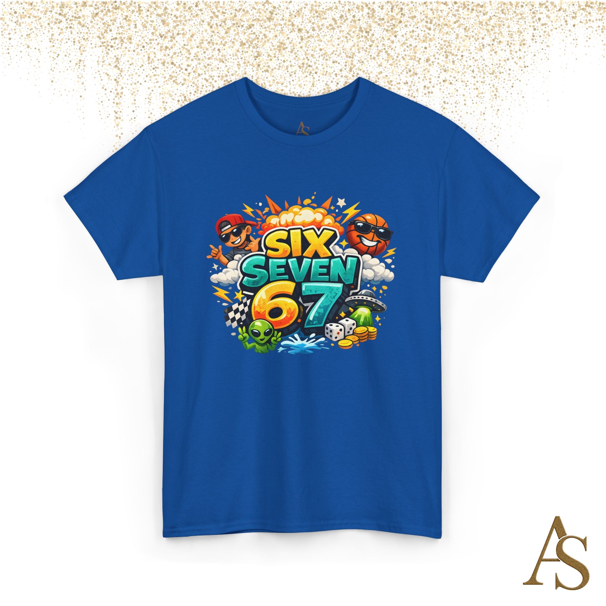 Six Seven 67 Graphic T Shirt Viral Meme Gaming Streetwear Funny Gen Z Shirt Unisex