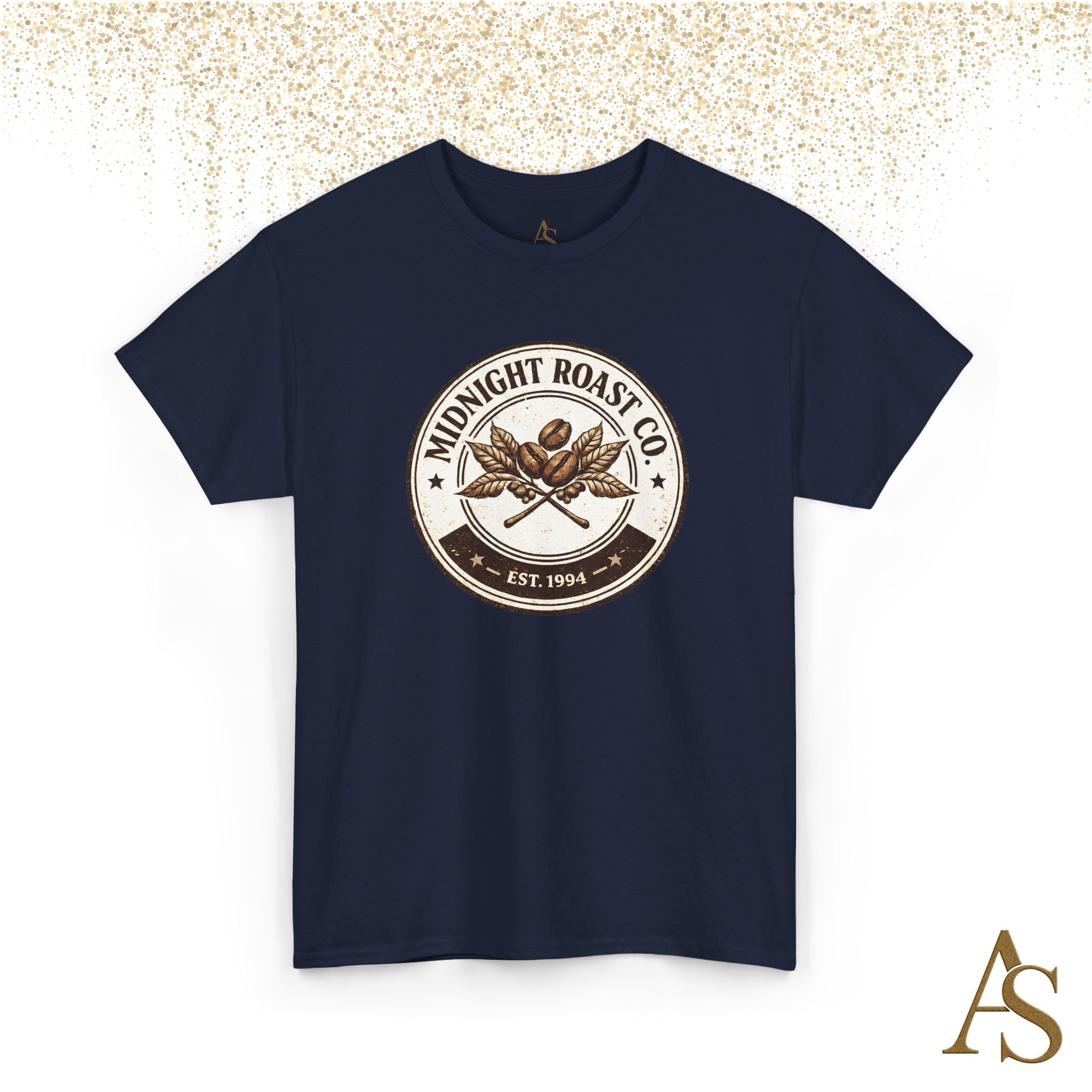 Midnight Roast Coffee T Shirt Vintage Coffee Lover Graphic Tee Retro Cafe Style