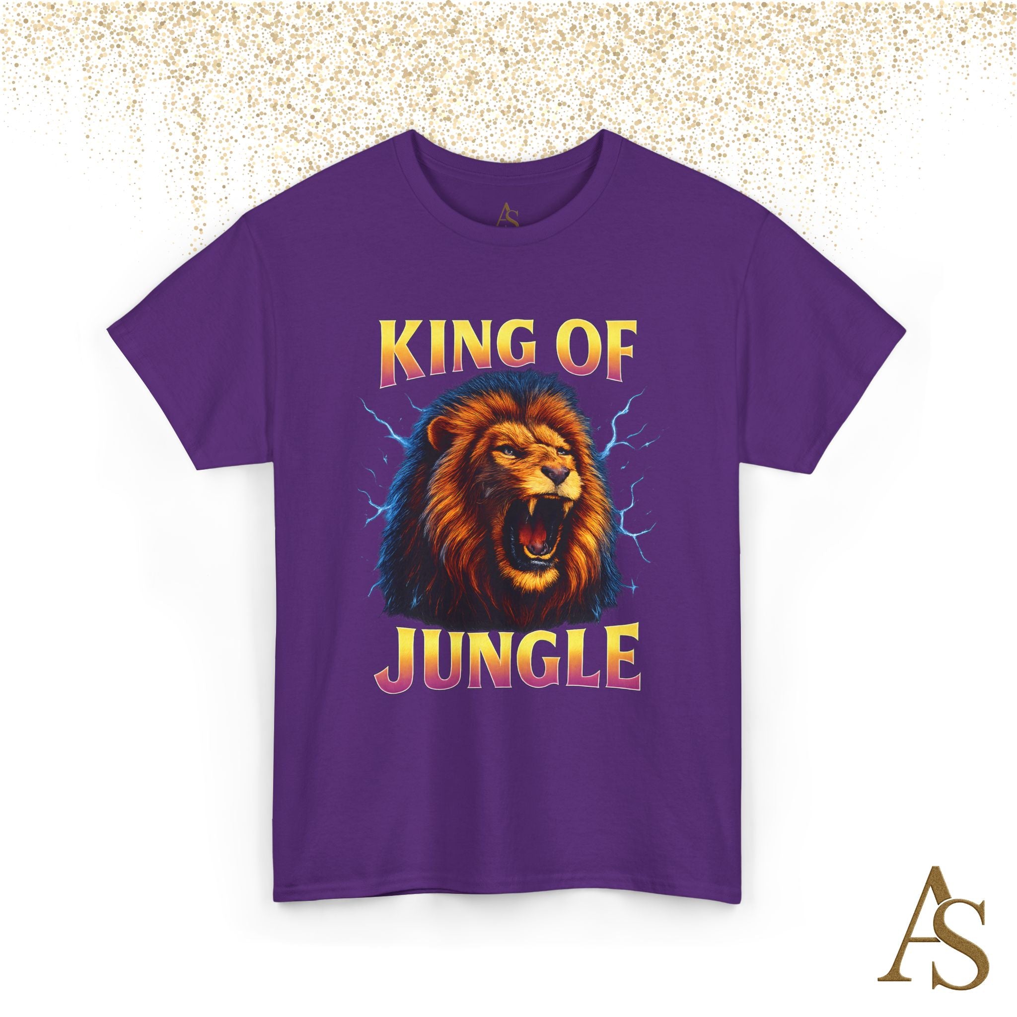 Retro 90s Lion T-Shirt King of Jungle Graphic Vintage Streetwear Tee