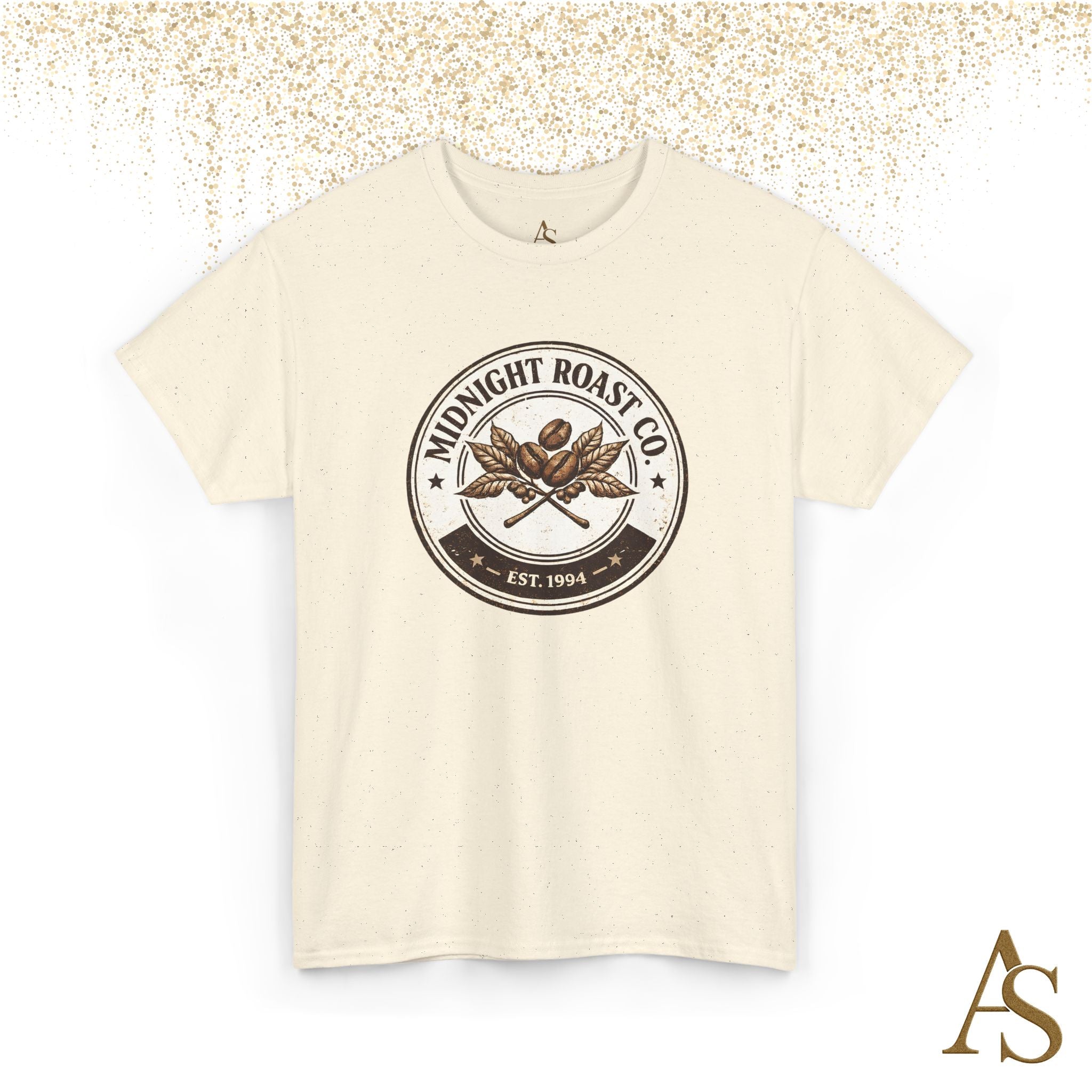 Midnight Roast Coffee T Shirt Vintage Coffee Lover Graphic Tee Retro Cafe Style