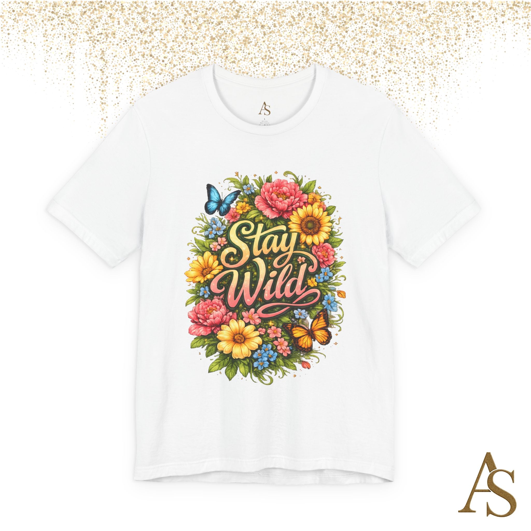 Stay Wild Floral T-Shirt – Boho Flower Graphic Tee