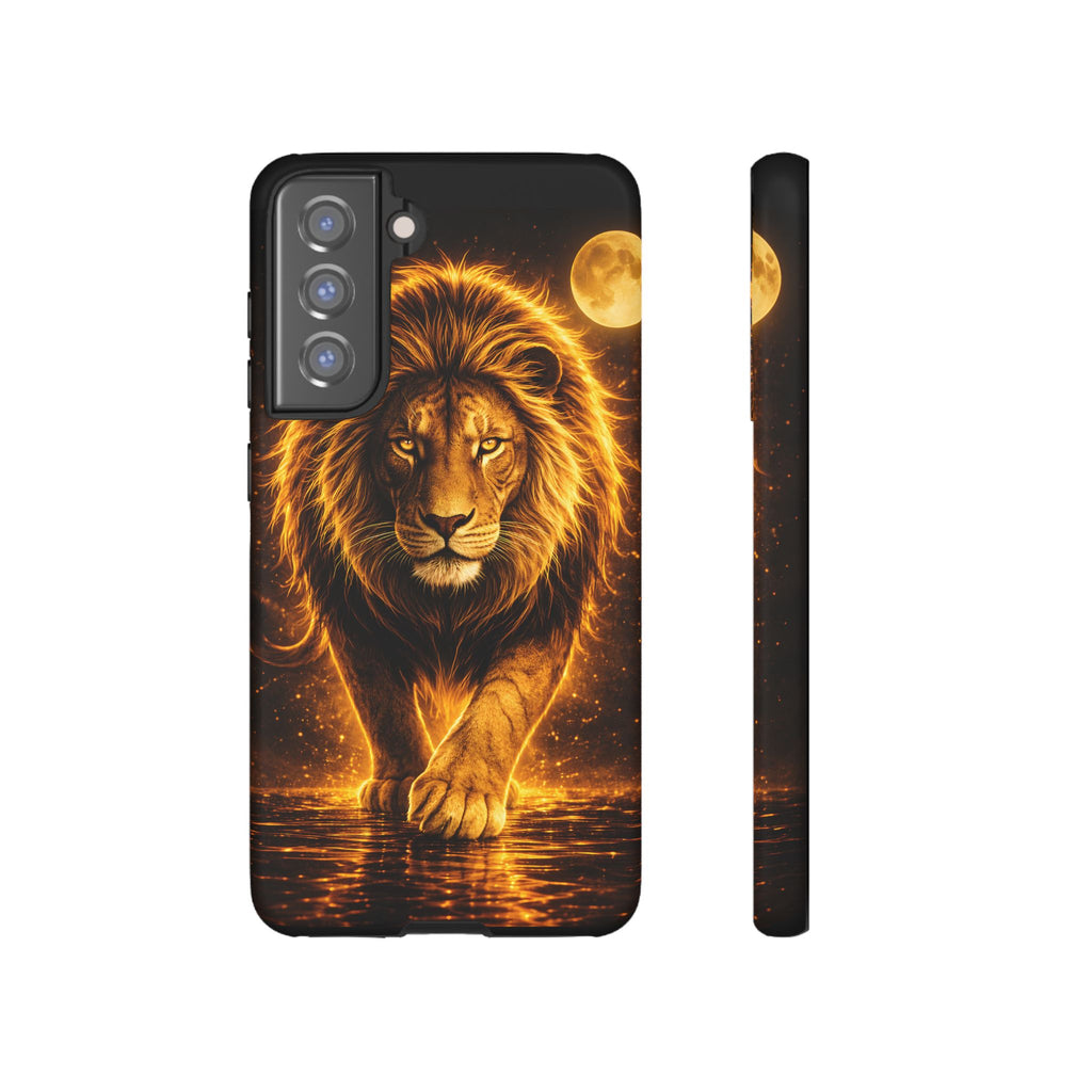 Golden Lion Phone Case Luxury Wild Cat Design